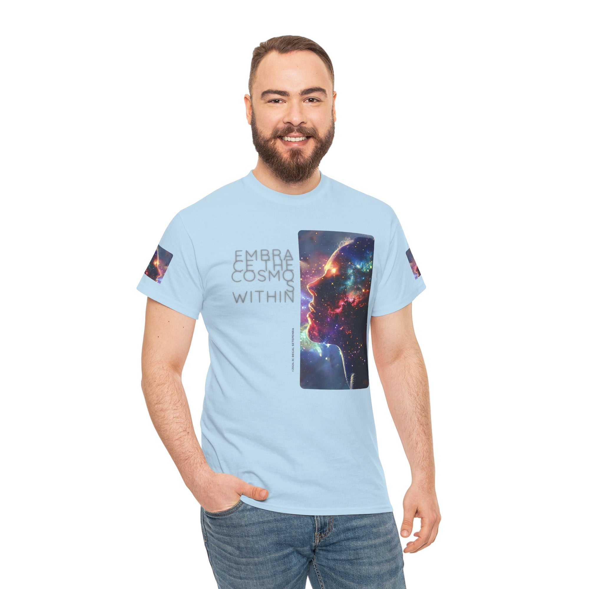 Embrace The Cosmos Within Unisex Heavy Cotton Tee