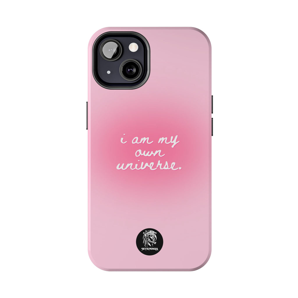 I Am My Own Universe Tough Phone Case (For iPhone, Galaxy & More) - Light Pink