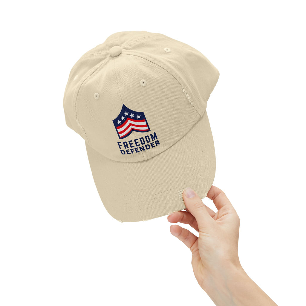 Freedom Defender Unisex Distressed Cap