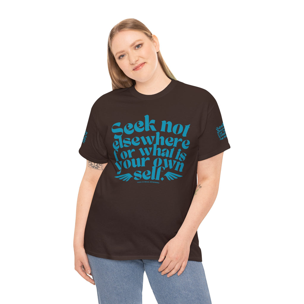 Seek Not Elsewhere (Aqua Edition) Unisex Heavy Cotton Tee