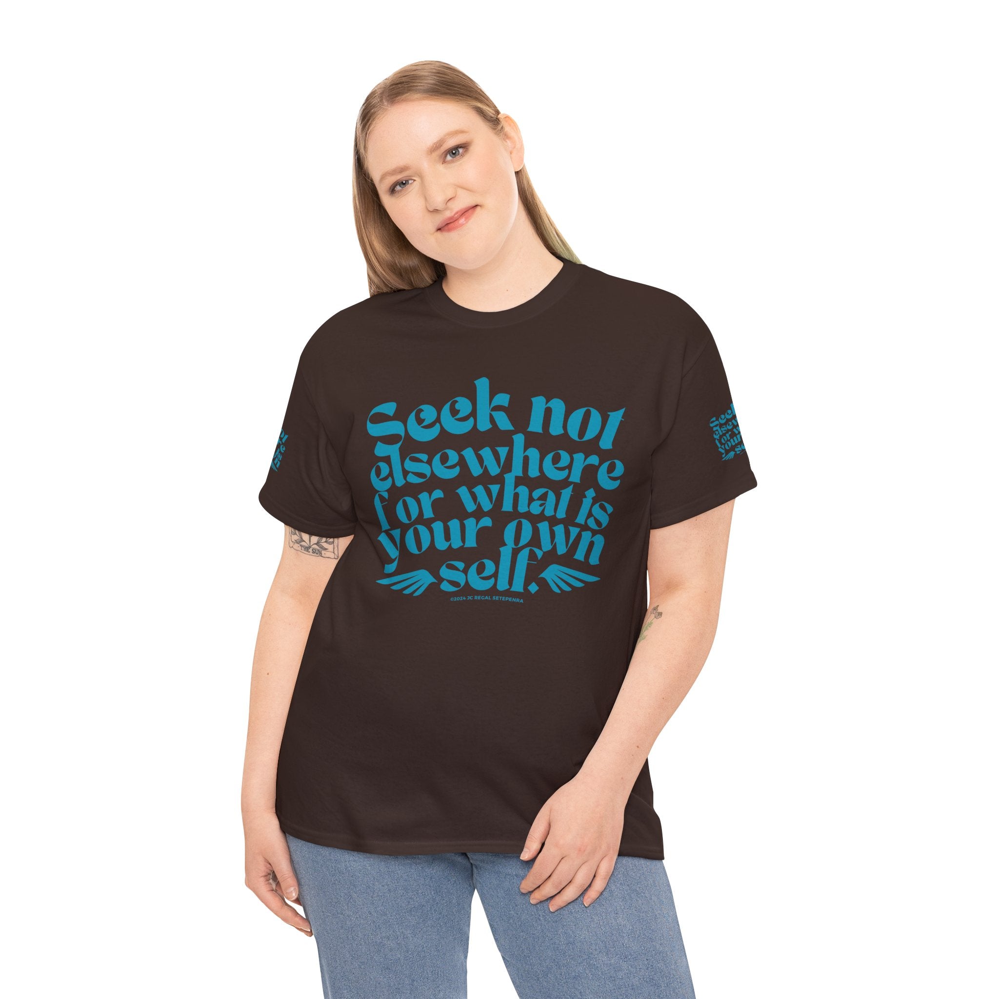 Seek Not Elsewhere (Aqua Edition) Unisex Heavy Cotton Tee