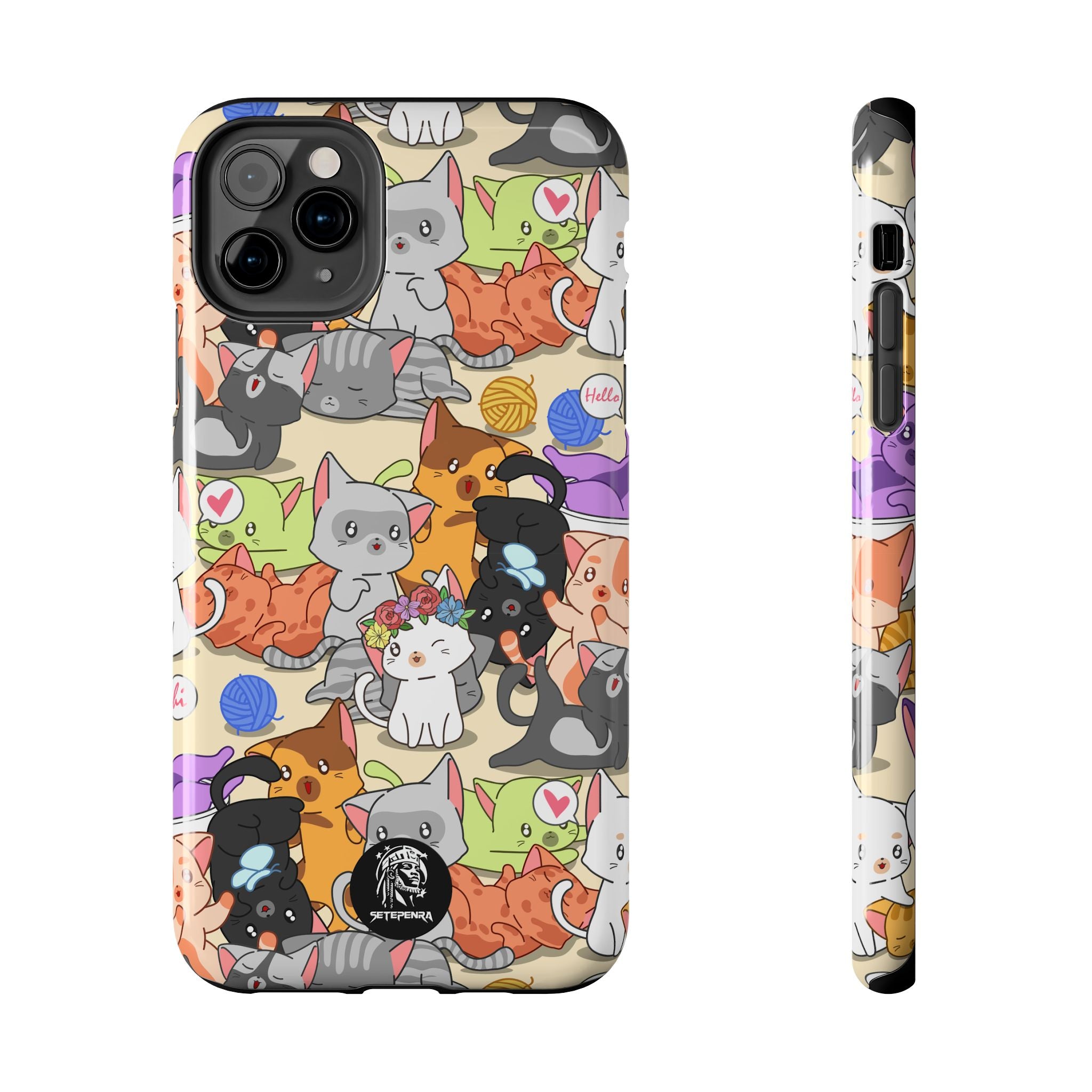 Cats A Lot Tough Phone Case (For iPhone, Galaxy & More) SETEPENRA Phone Case.