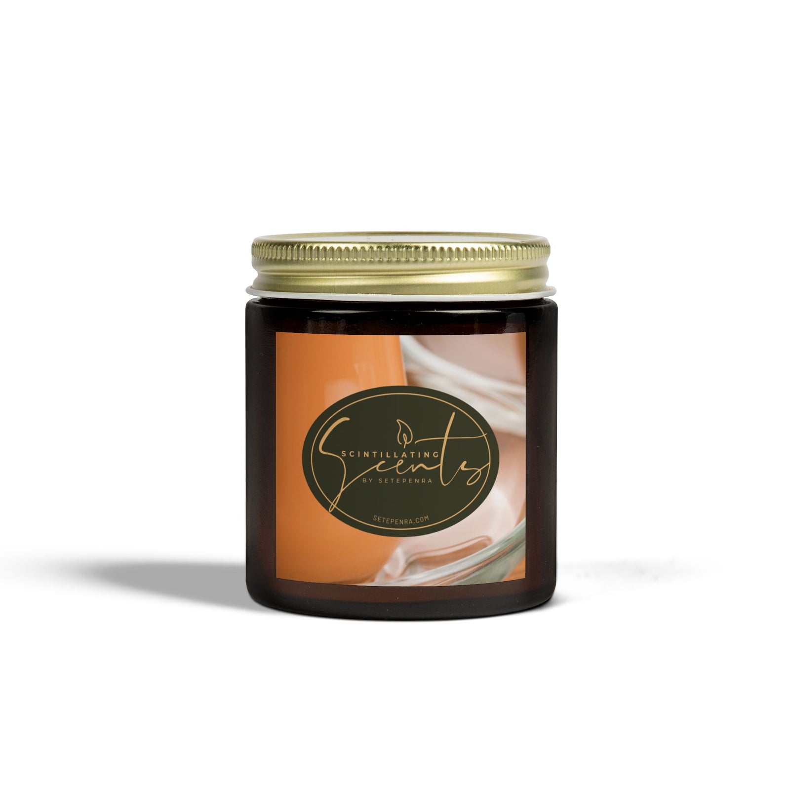 Scintillating Scents by SETEPENRA Scented Candles, Coconut Apricot Wax (4oz, 9oz)