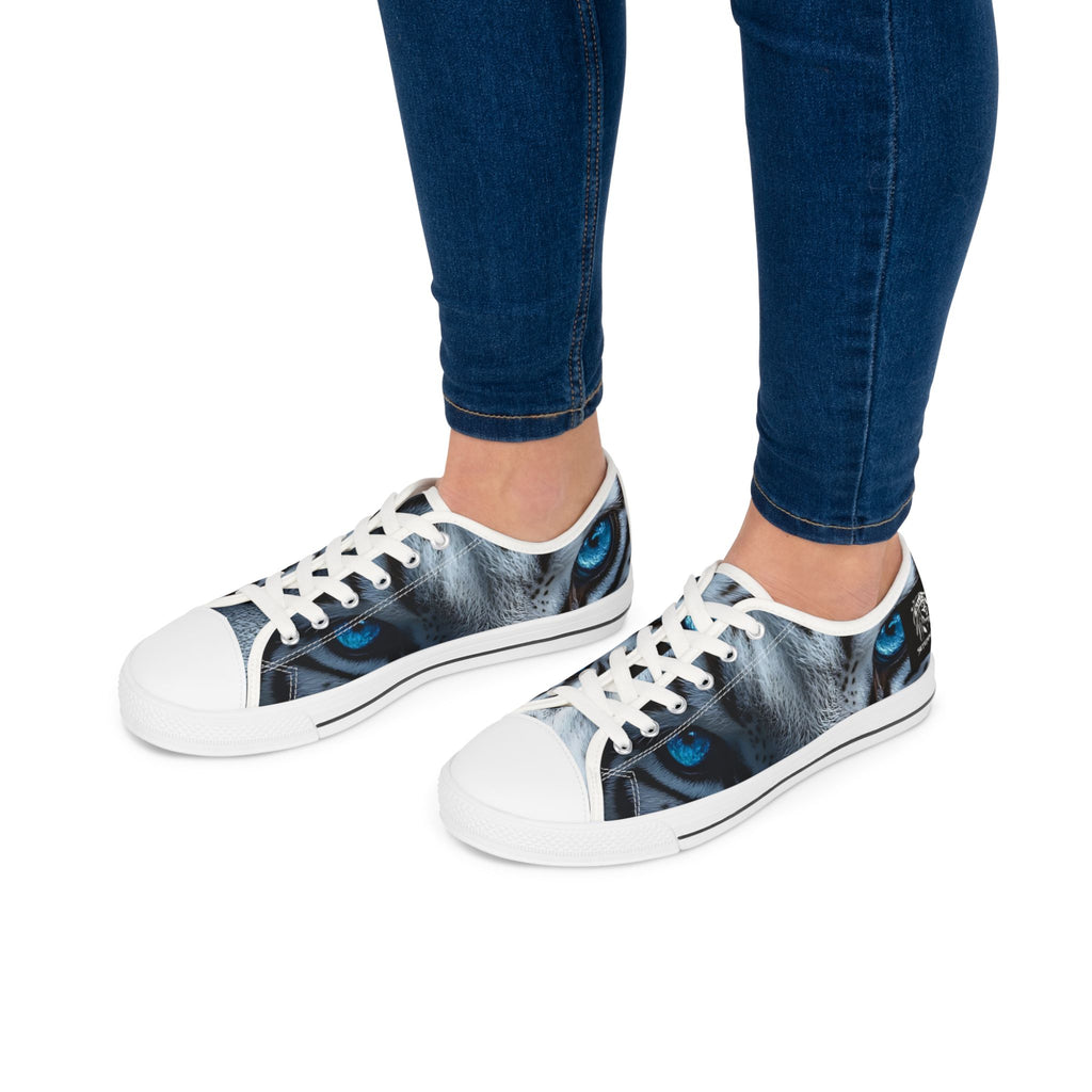 Primal Power Women's Low Top Sneakers - White Tiger (1st Edition) SETEPENRA Shoes.