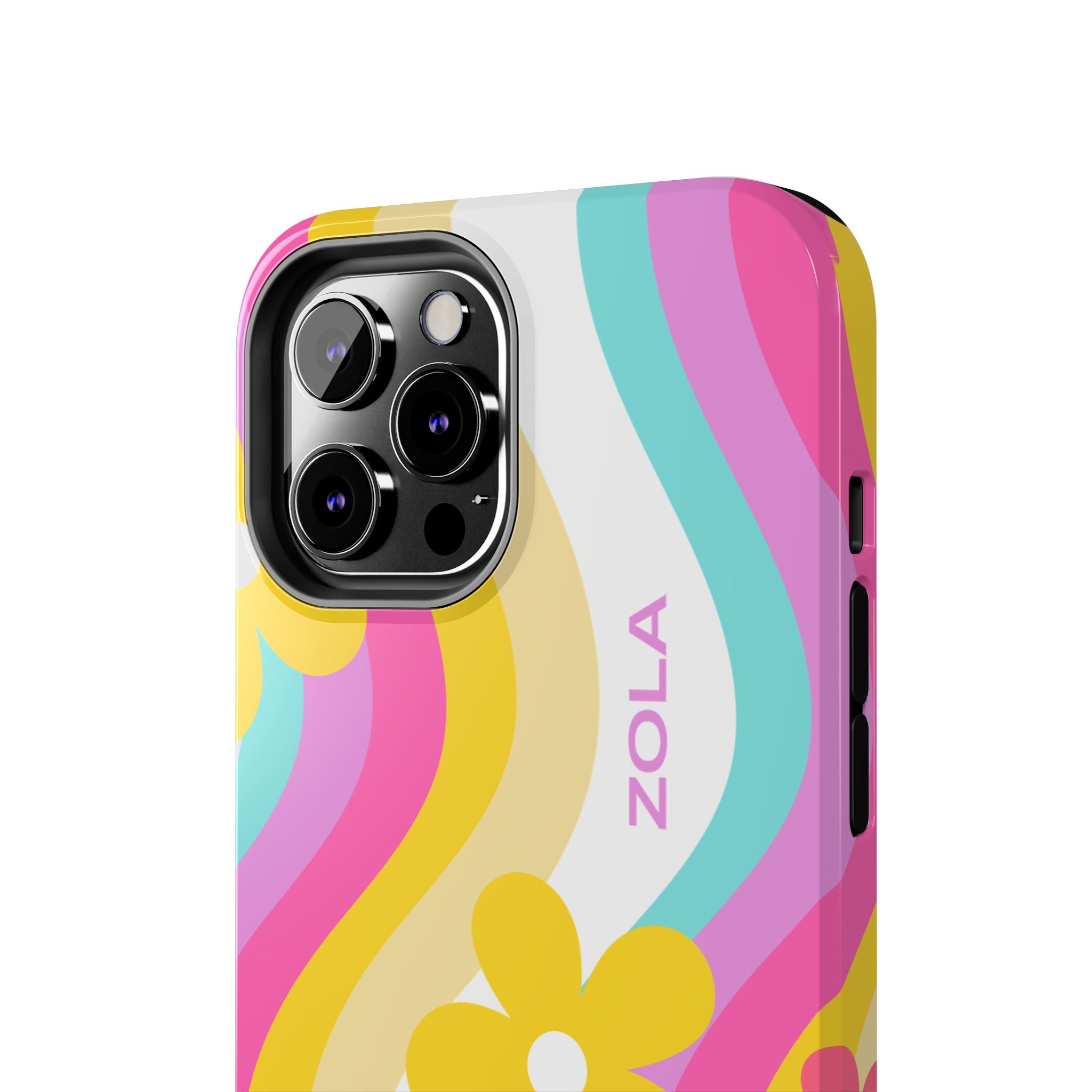 Zola Tough Phone Case (For iPhone, Galaxy & More) - White Wave