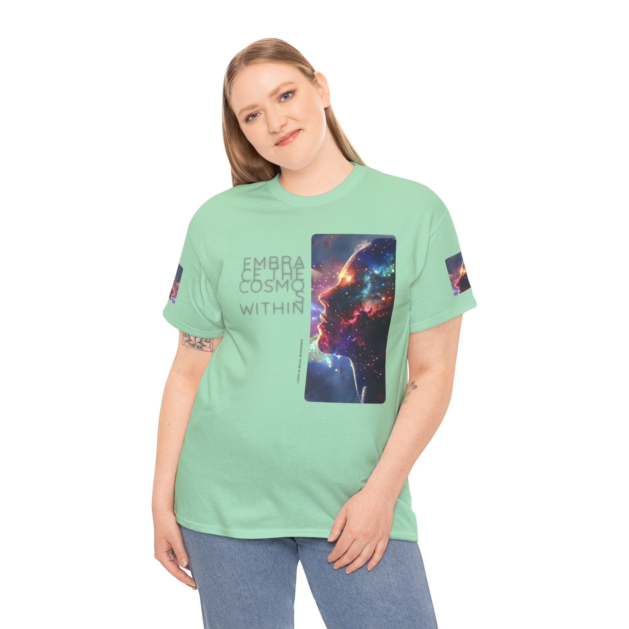 Embrace The Cosmos Within Unisex Heavy Cotton Tee