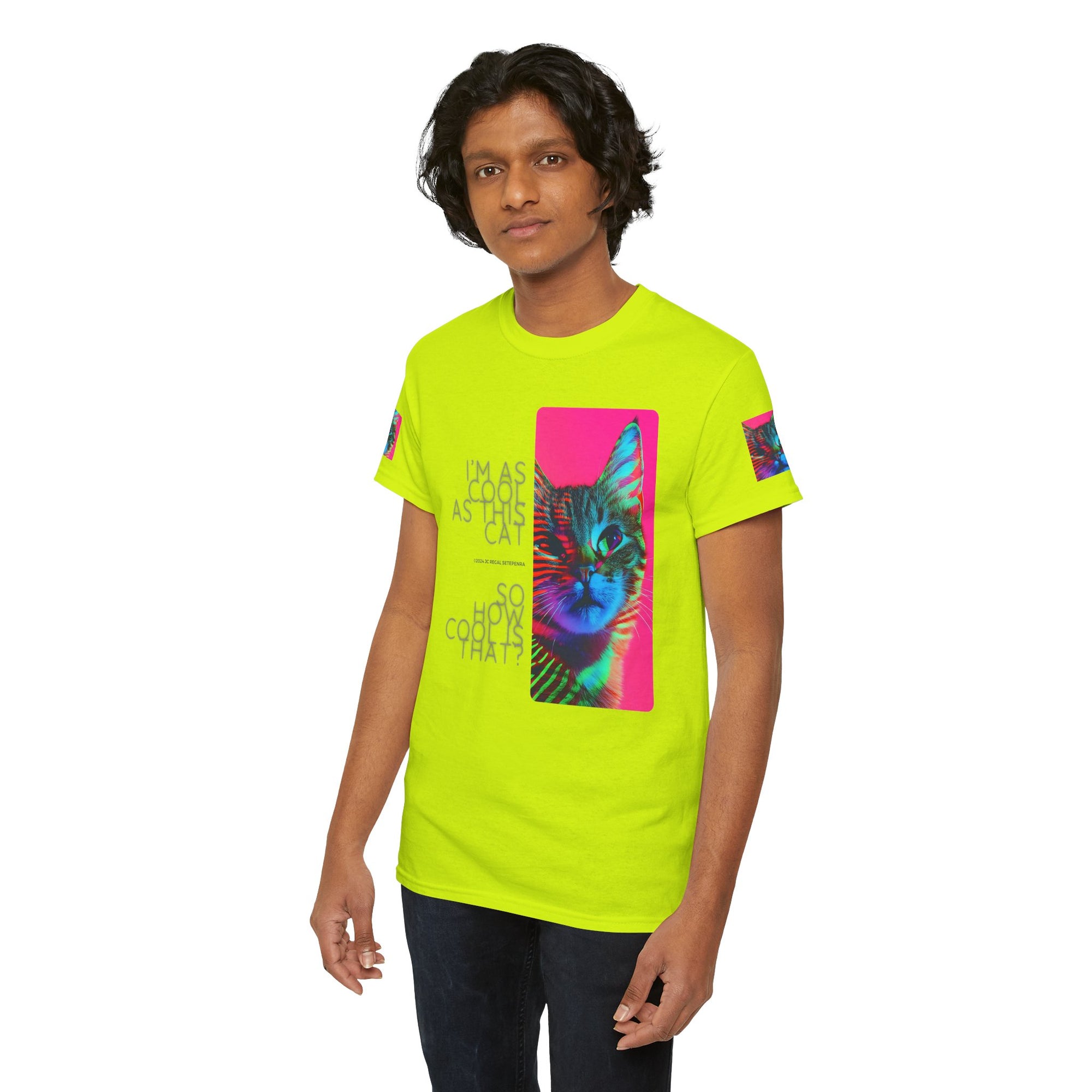 Cool Cat (Whiskers 2) Unisex Heavy Cotton Tee