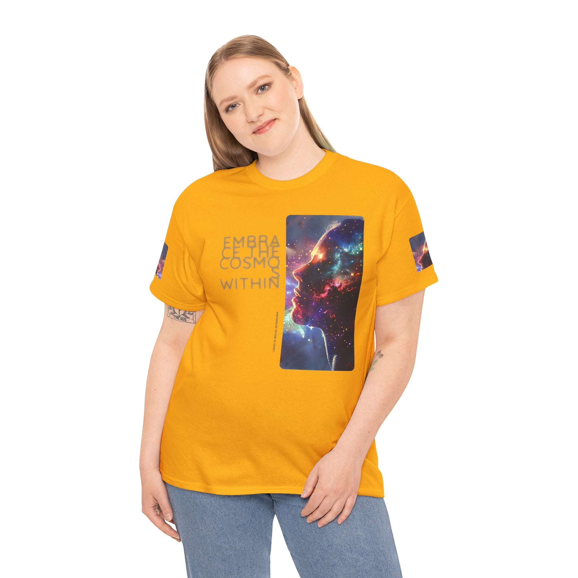 Embrace The Cosmos Within Unisex Heavy Cotton Tee