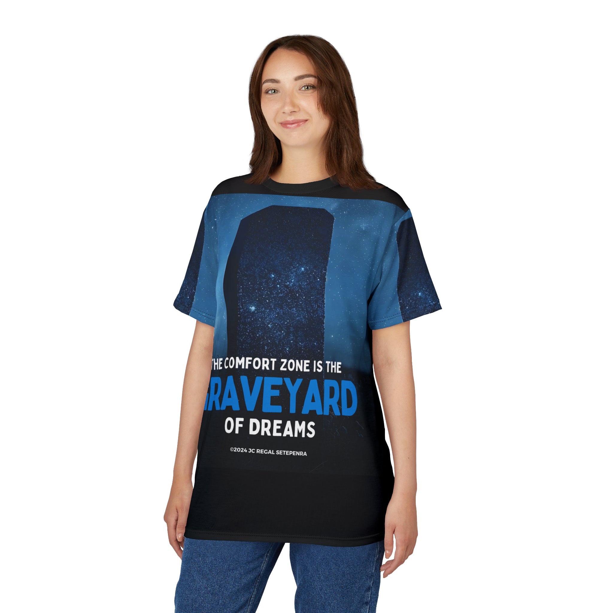 Graveyard of Dreams Unisex Cut & Sew Tee SETEPENRA All Over Prints.