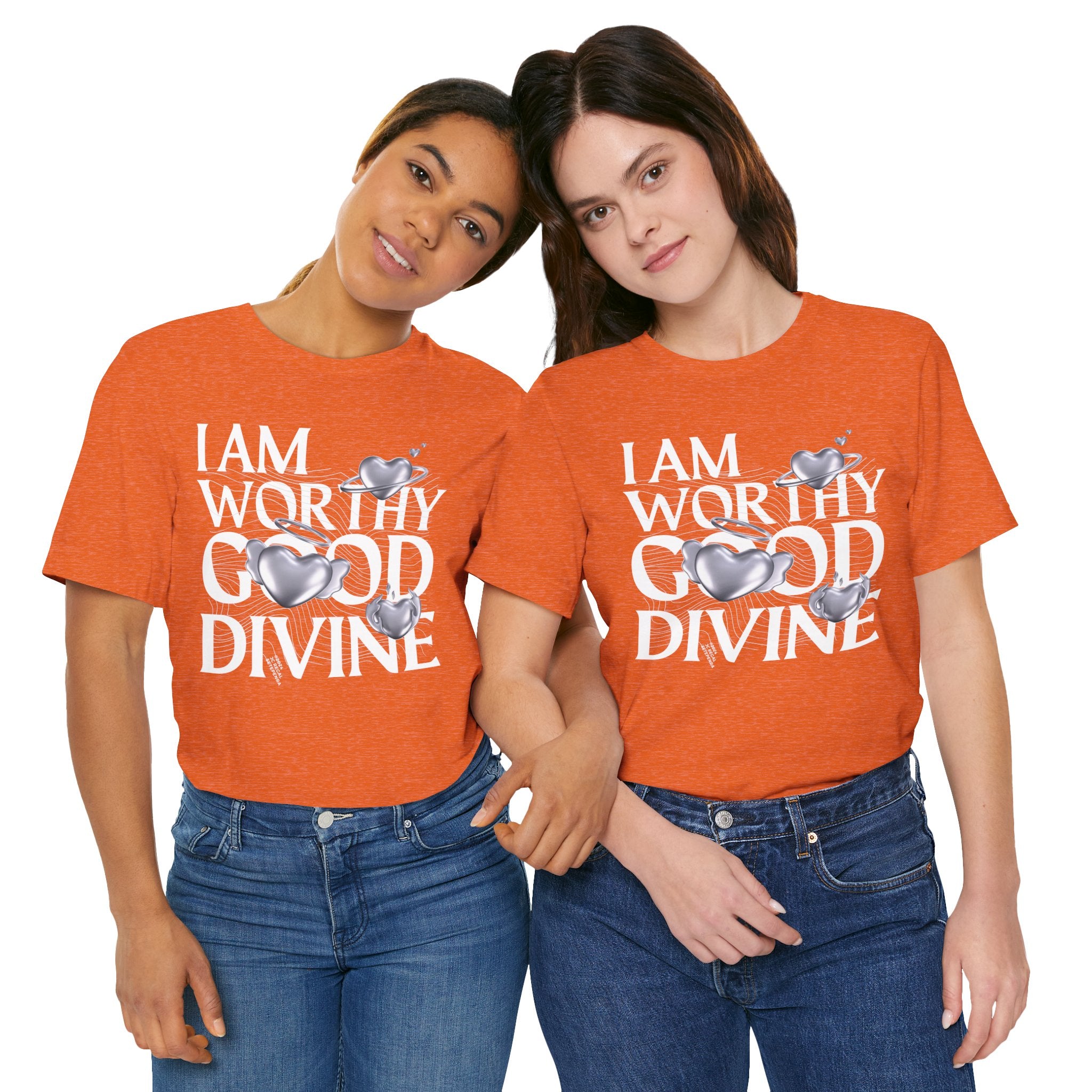 I AM WORTHY GOOD DIVINE Unisex Jersey Short Sleeve Tee