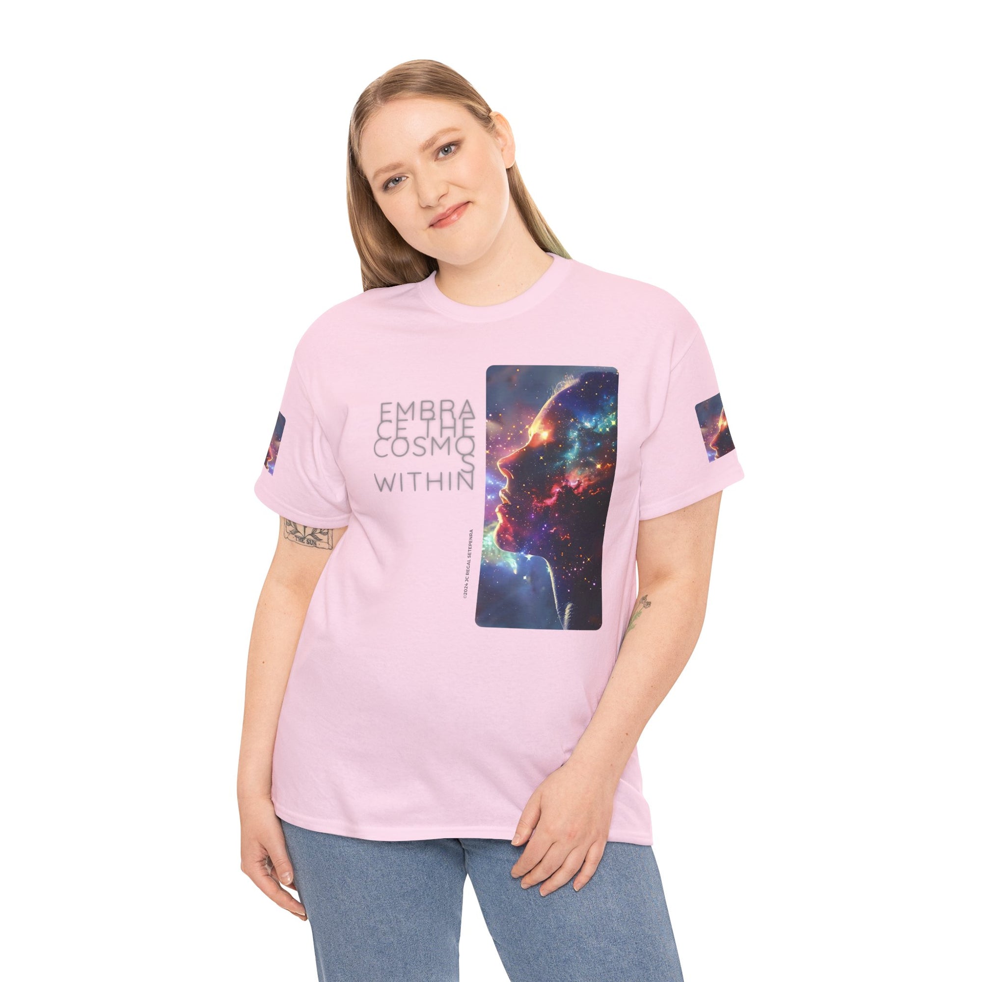 Embrace The Cosmos Within Unisex Heavy Cotton Tee