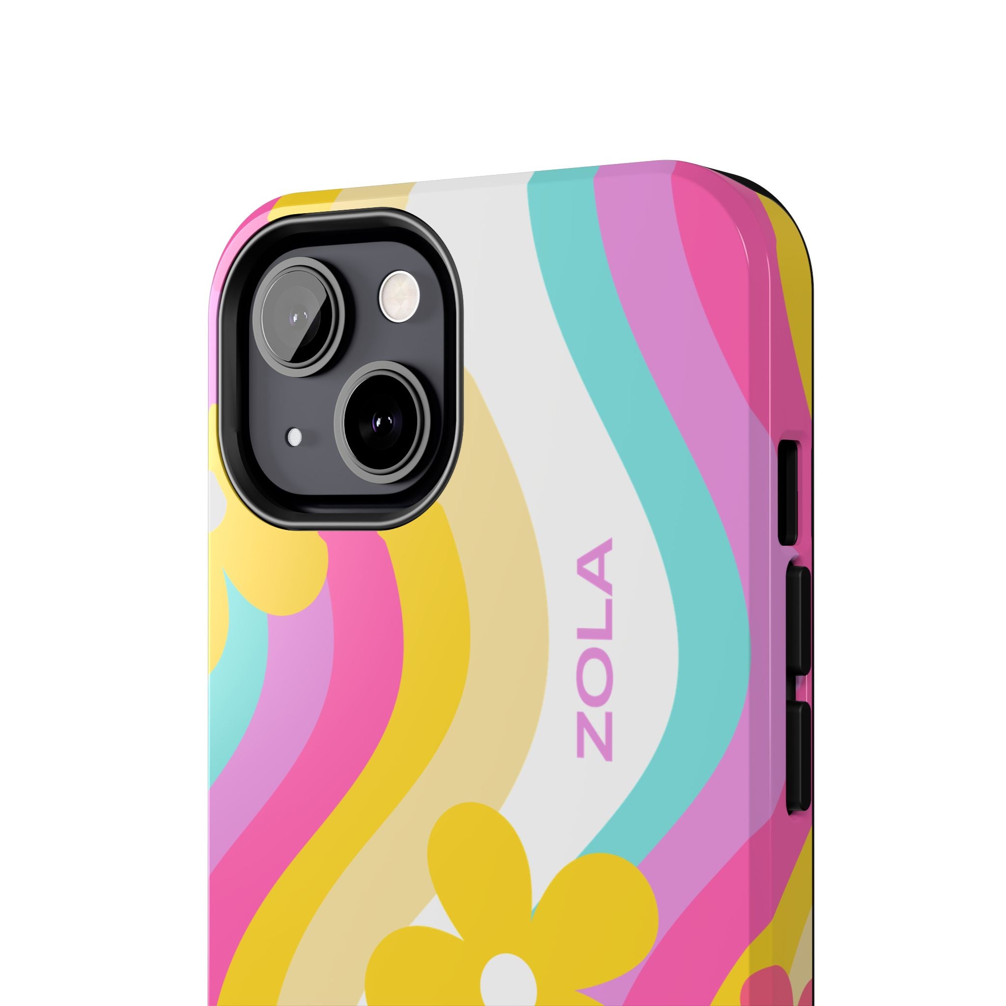 Zola Tough Phone Case (For iPhone, Galaxy & More) - White Wave