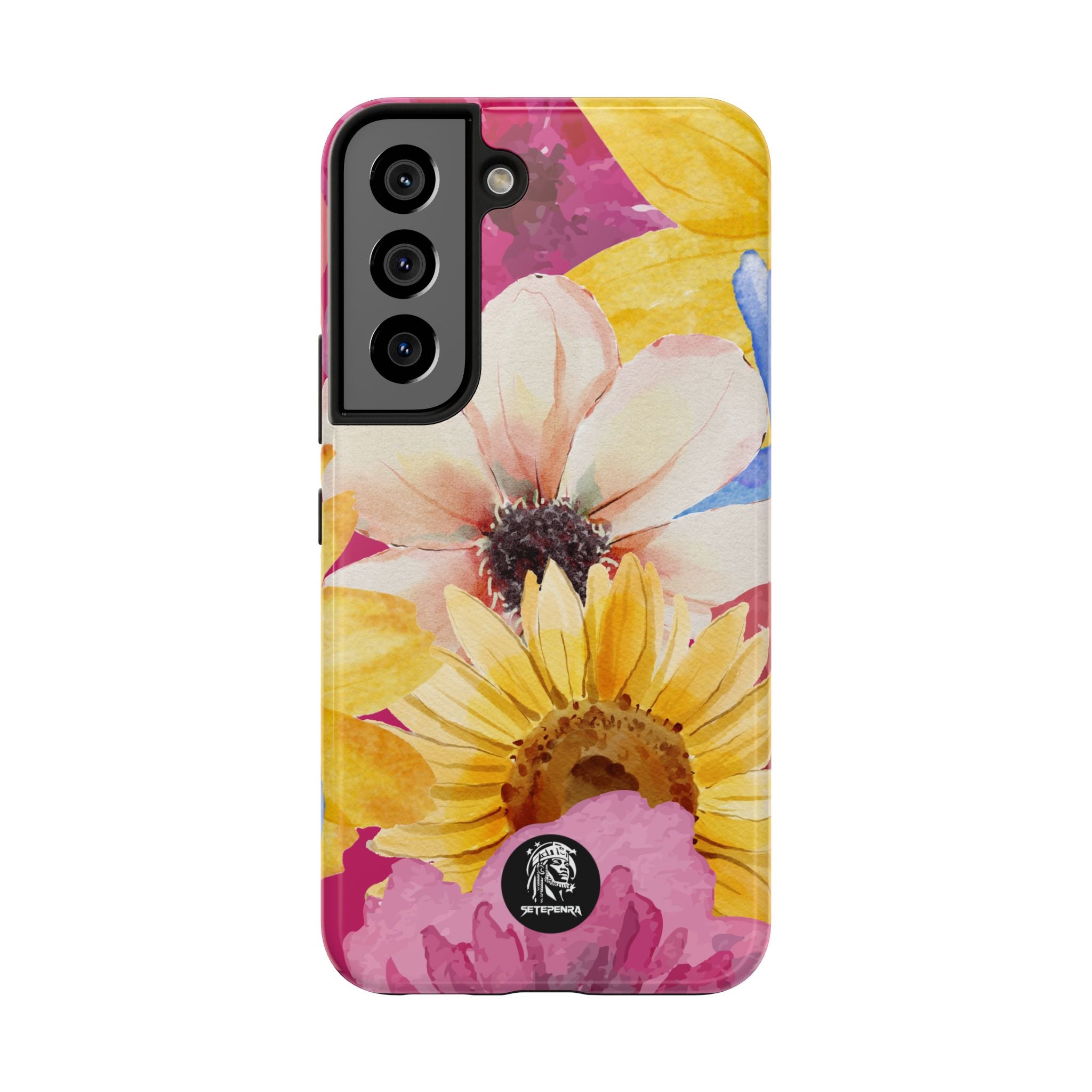 Watercolor Flowers Tough Phone Case (For iPhone, Galaxy & More)