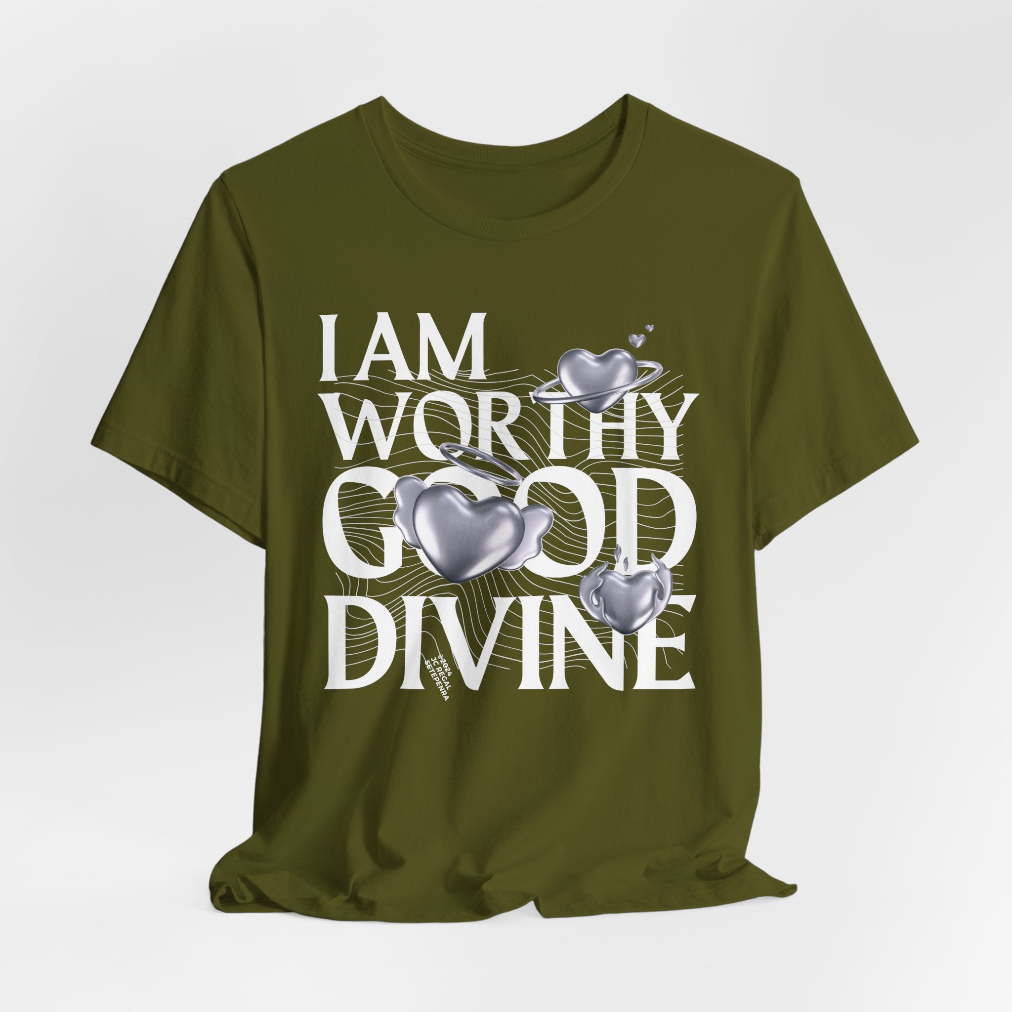 I AM WORTHY GOOD DIVINE Unisex Jersey Short Sleeve Tee