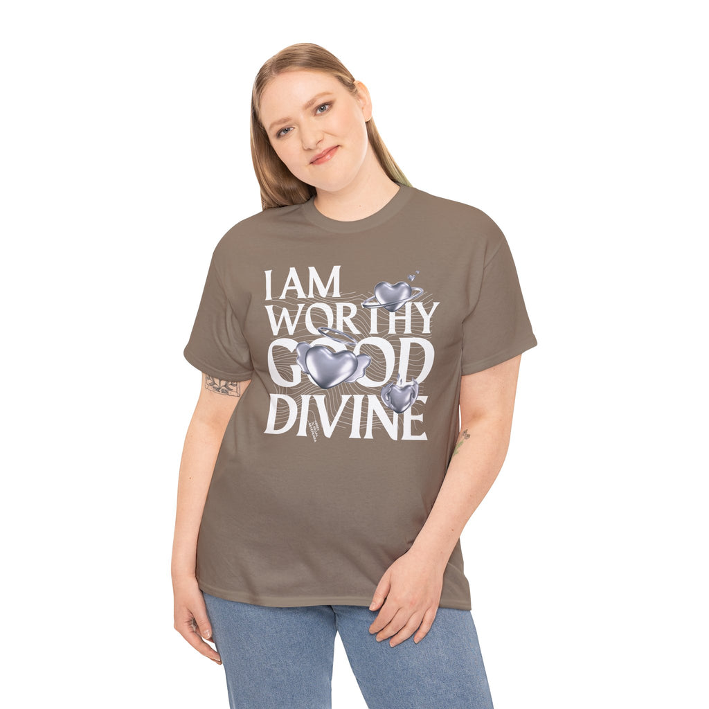 I AM WORTHY GOOD DIVINE Unisex Heavy Cotton Tee