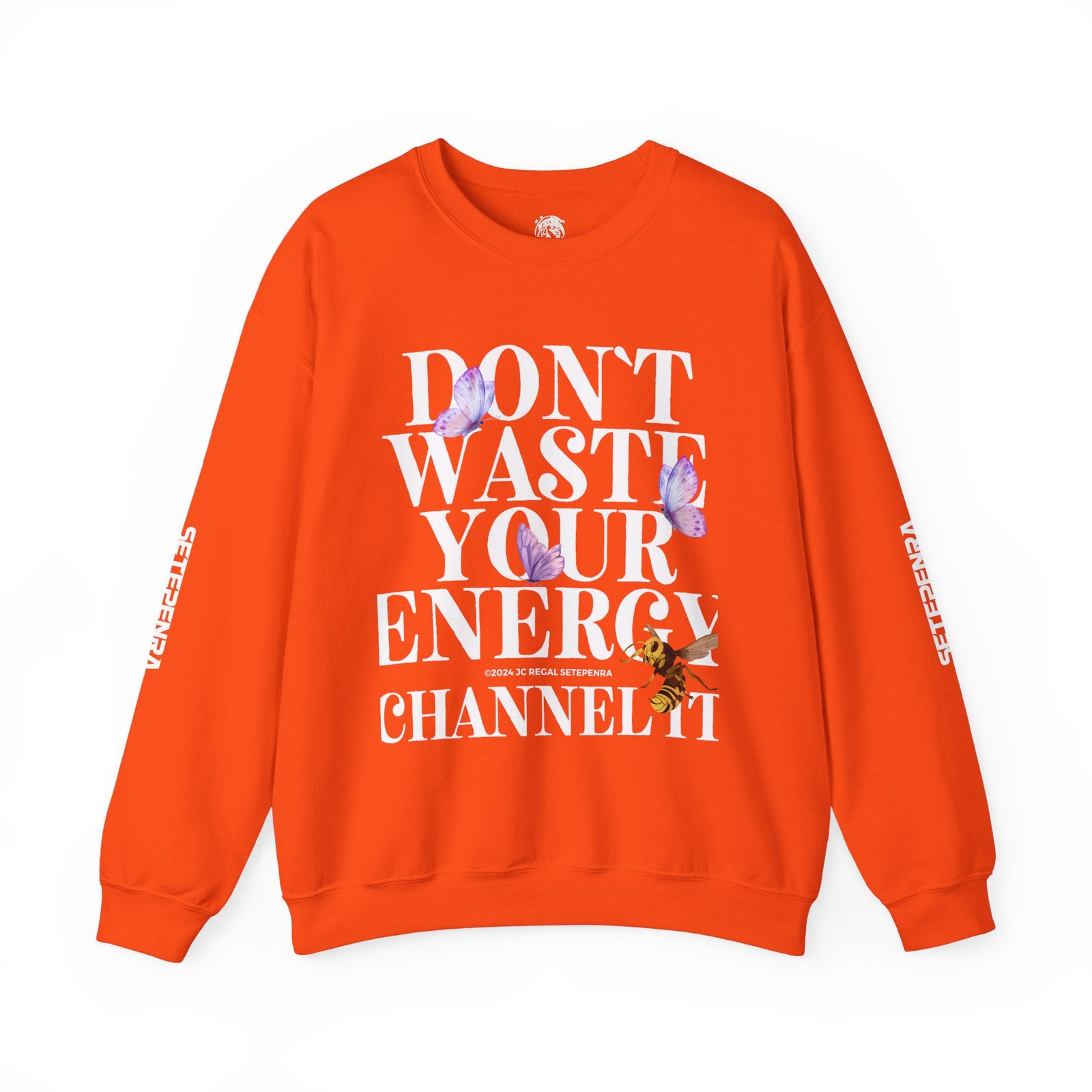 Channel It Unisex Heavy Blend™ Crewneck Sweatshirt (White Print) SETEPENRA Sweatshirt.
