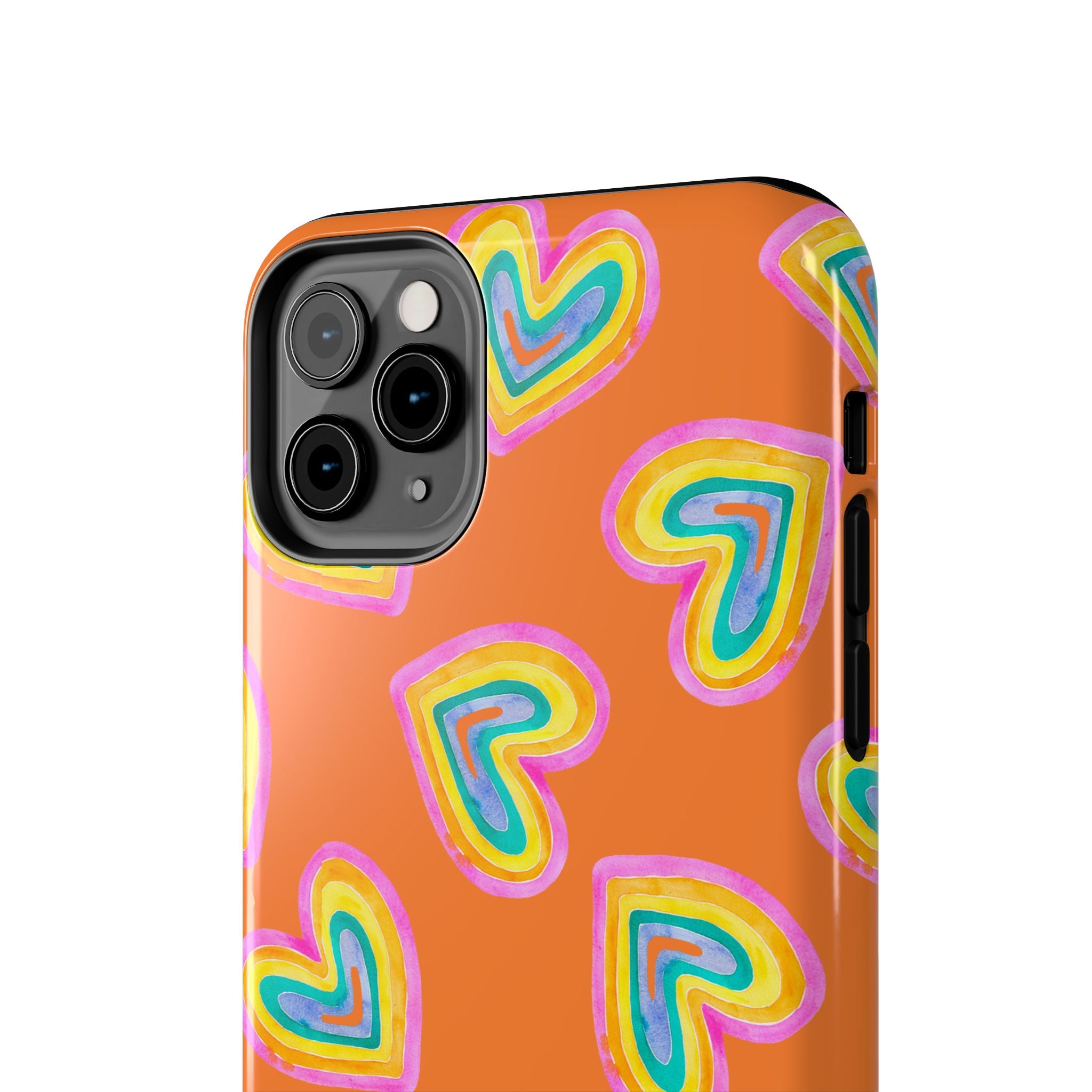 Rainbow Heart Tough Phone Case (For iPhone, Galaxy & More) - Crusta