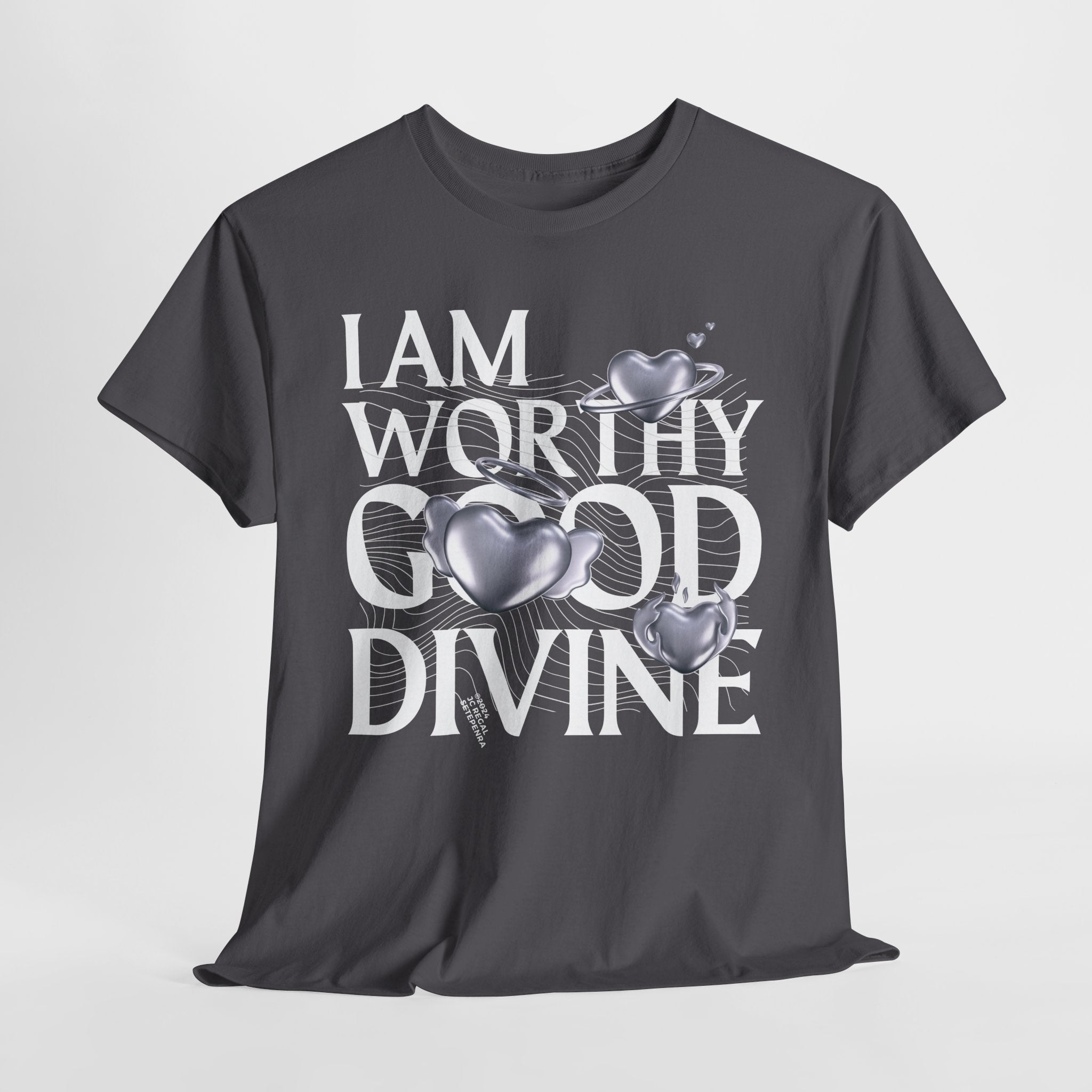 I AM WORTHY GOOD DIVINE Unisex Heavy Cotton Tee