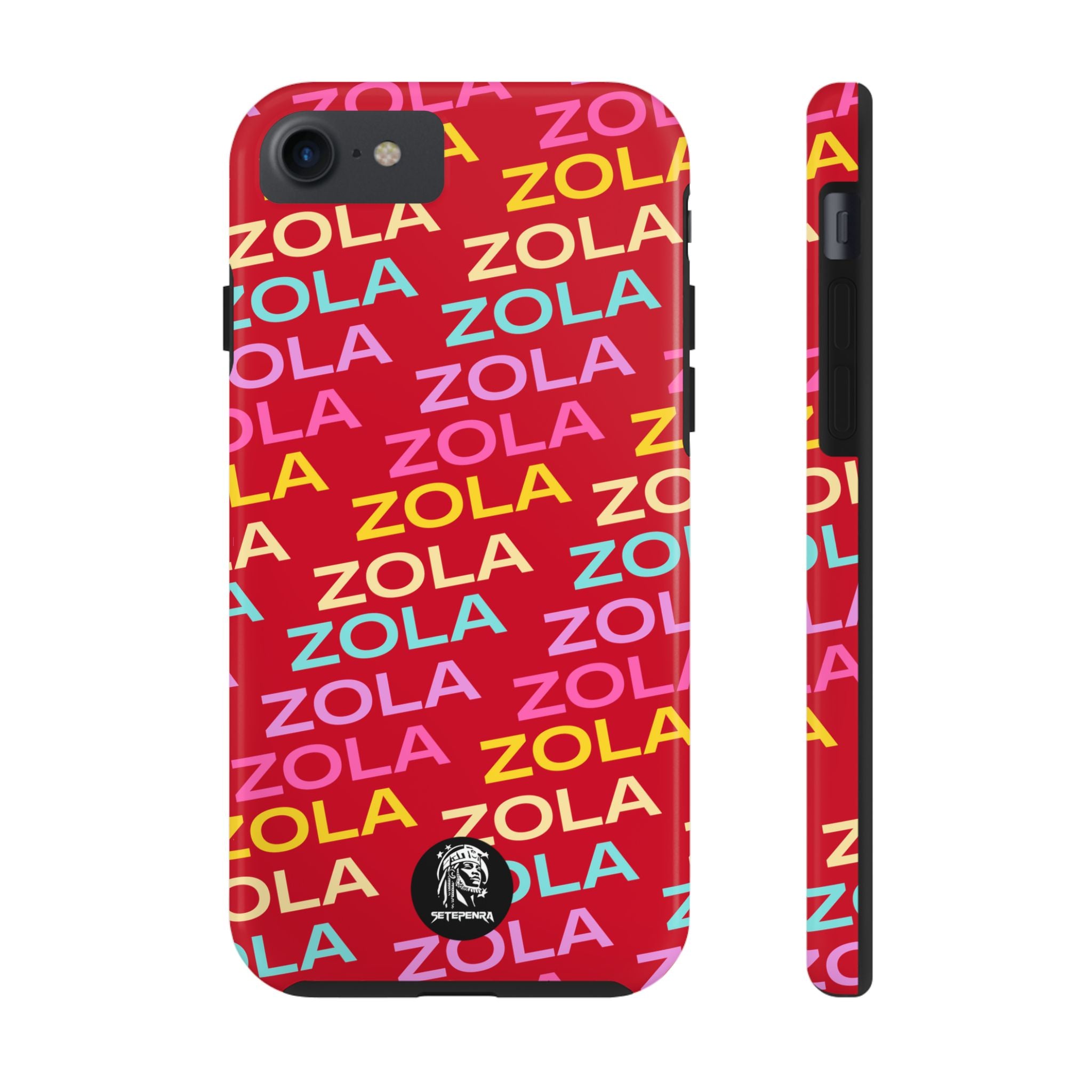 Zola Tough Phone Case (For iPhone, Galaxy & More) - Dark Red SETEPENRA Phone Case.