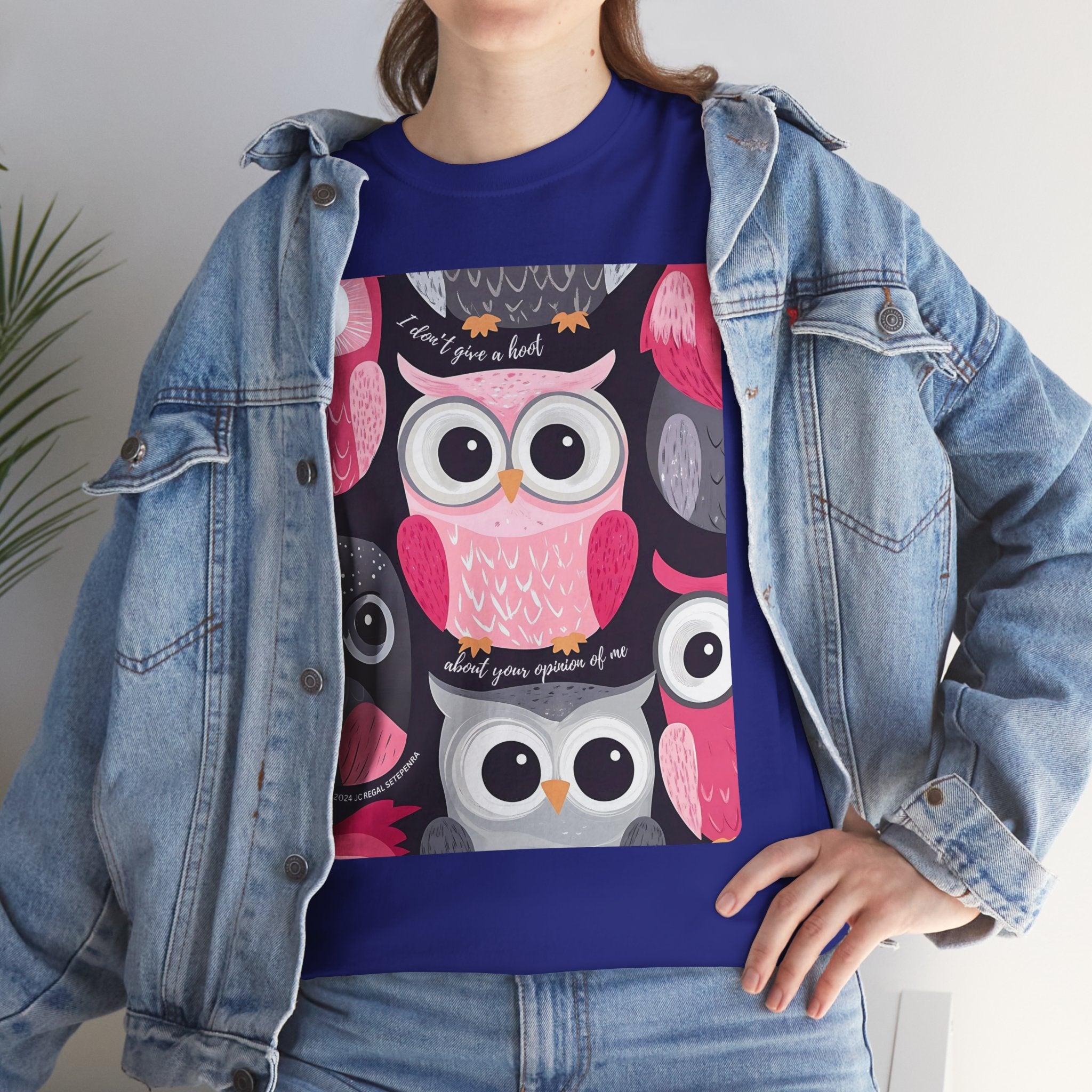 Don't Give A Hoot Unisex Heavy Cotton Tee