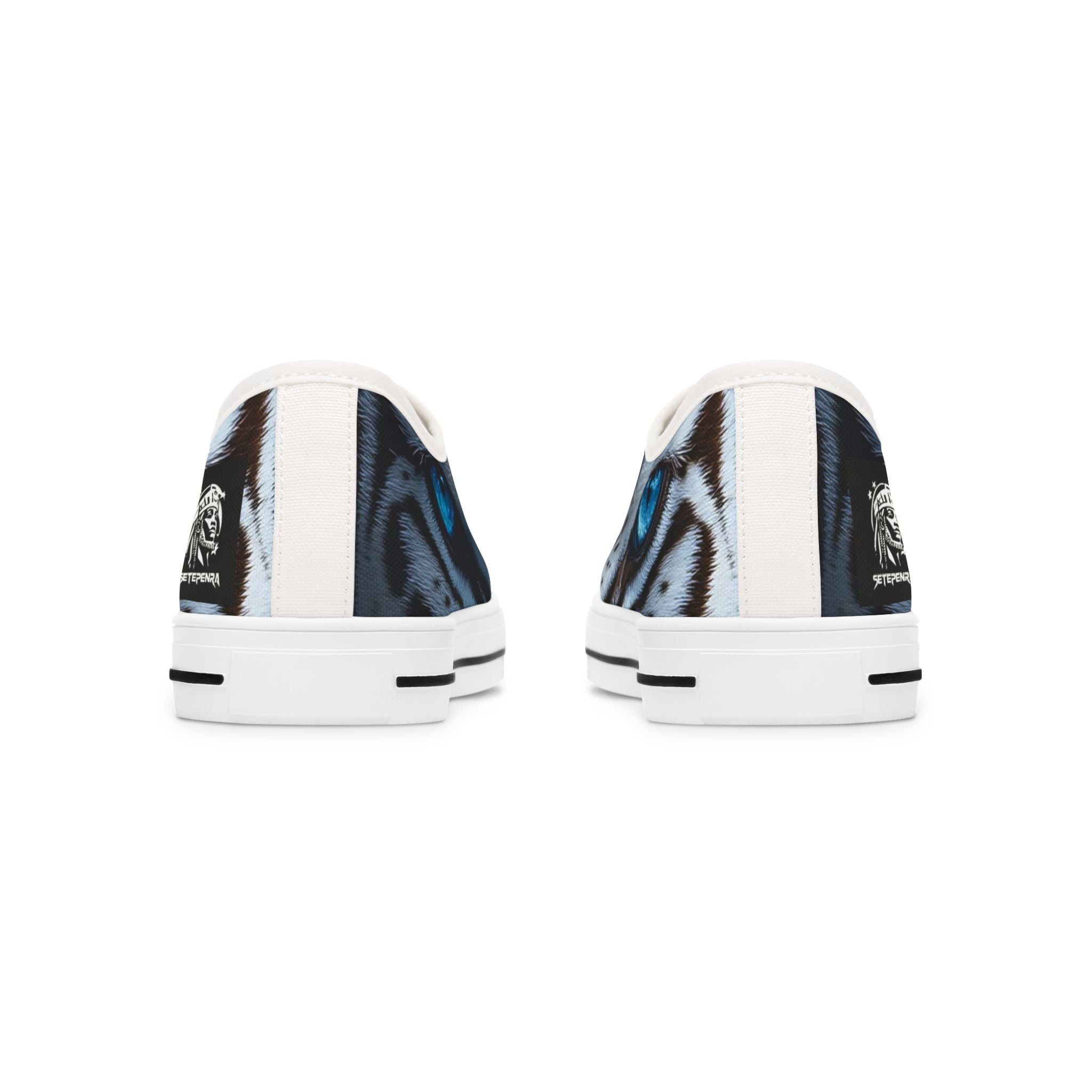 Primal Power Women's Low Top Sneakers - White Tiger (1st Edition) SETEPENRA Shoes.
