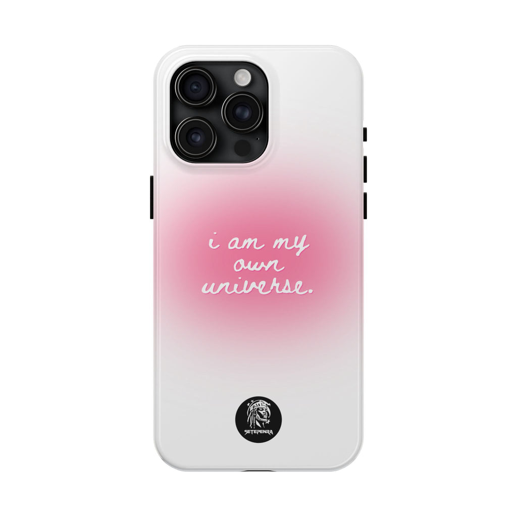 I Am My Own Universe Tough Phone Case (For iPhone, Galaxy & More) - White