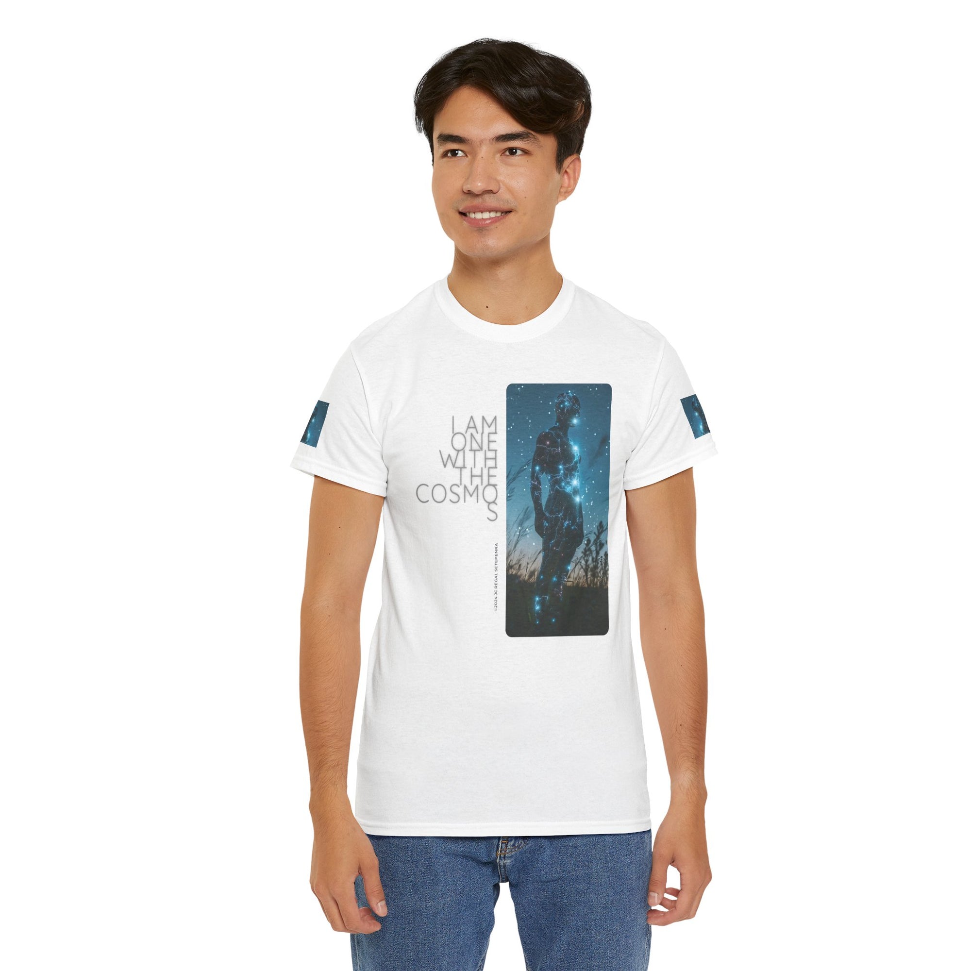 One With The Cosmos Unisex Heavy Cotton Tee