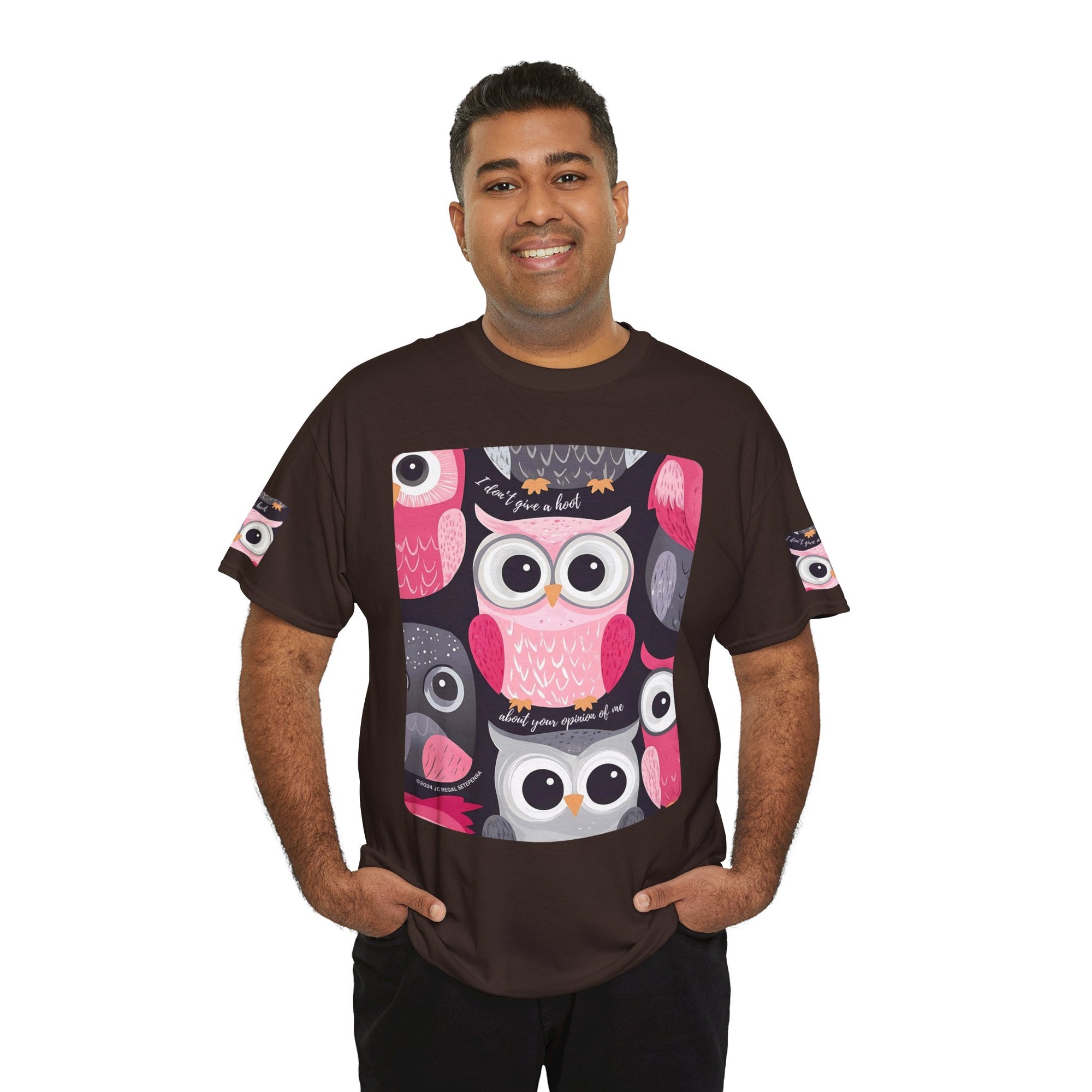 Don't Give A Hoot Unisex Heavy Cotton Tee