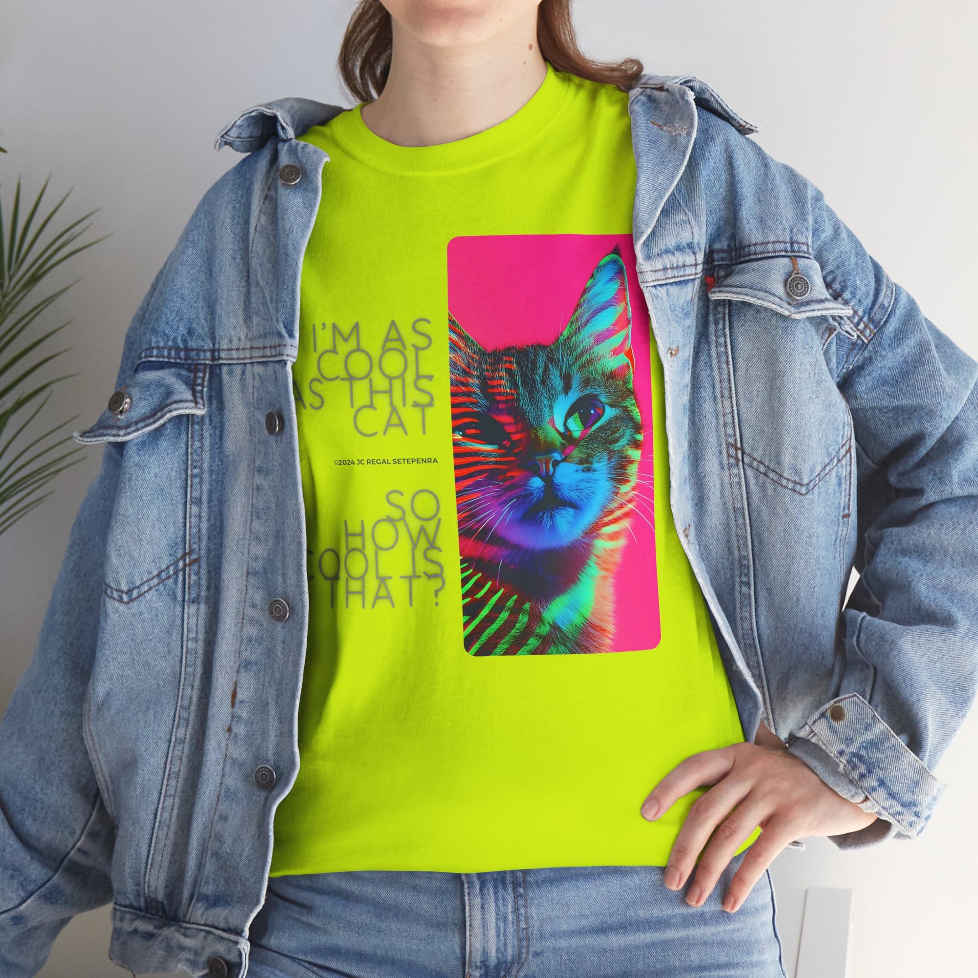 Cool Cat (Whiskers 2) Unisex Heavy Cotton Tee