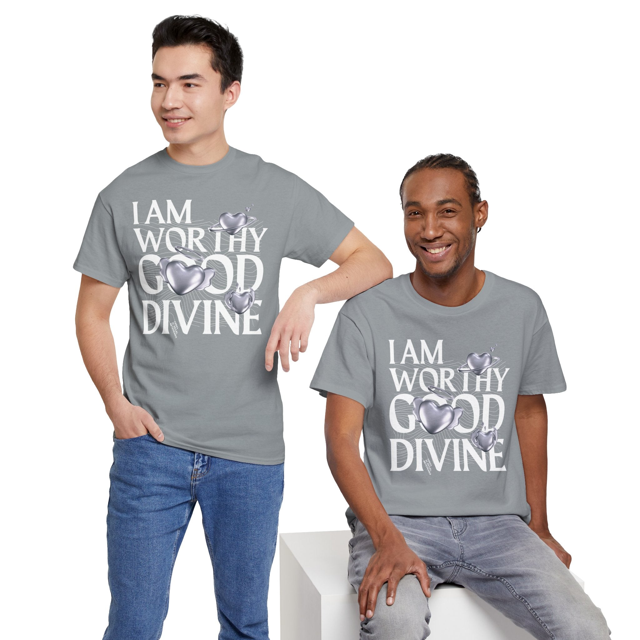 I AM WORTHY GOOD DIVINE Unisex Heavy Cotton Tee