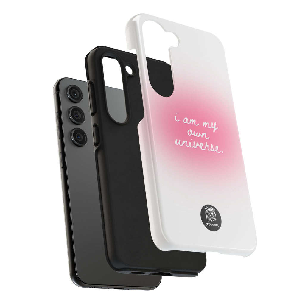 I Am My Own Universe Tough Phone Case (For iPhone, Galaxy & More) - White