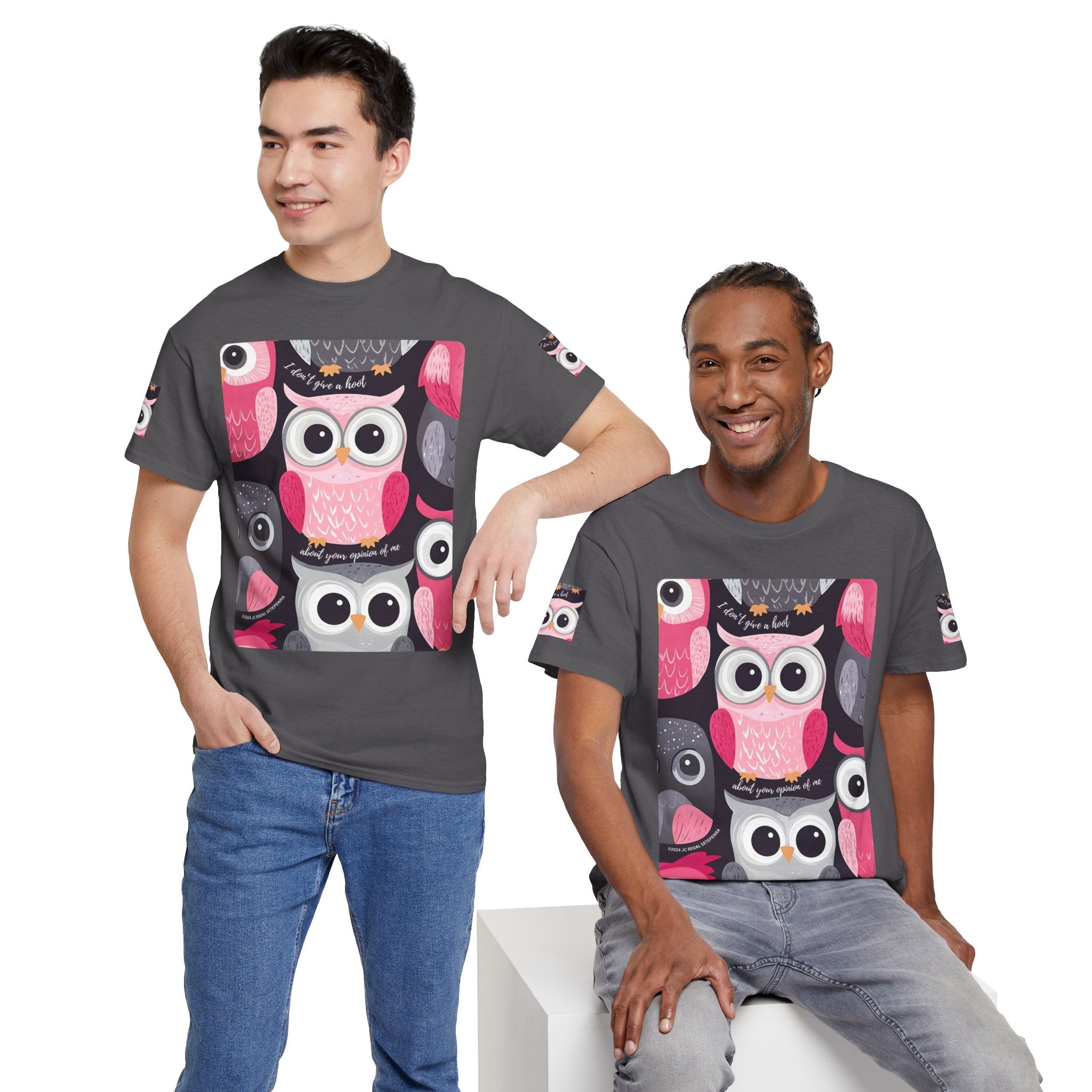 Don't Give A Hoot Unisex Heavy Cotton Tee