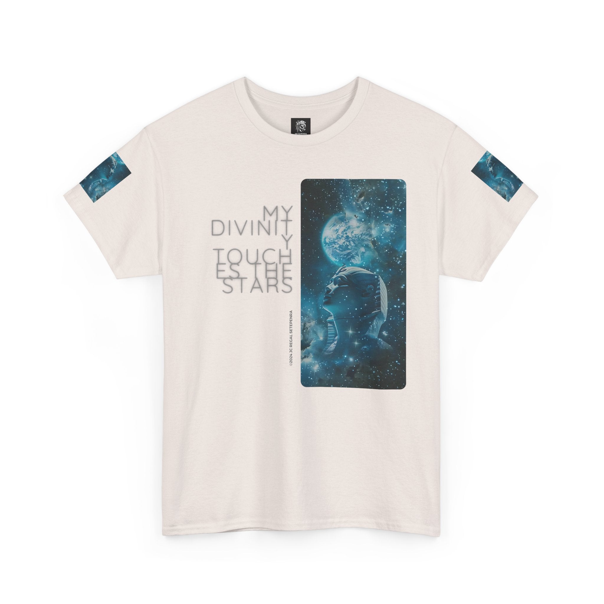 My Divinity Touches The Stars Unisex Heavy Cotton Tee SETEPENRA T-Shirt.
