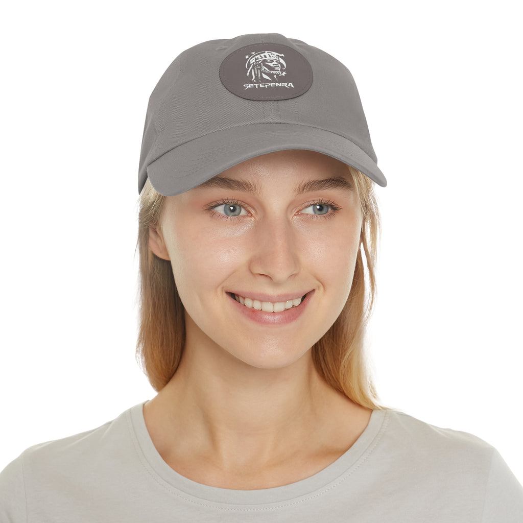 SETEPENRA Dad Hat with Leather Patch (Round)
