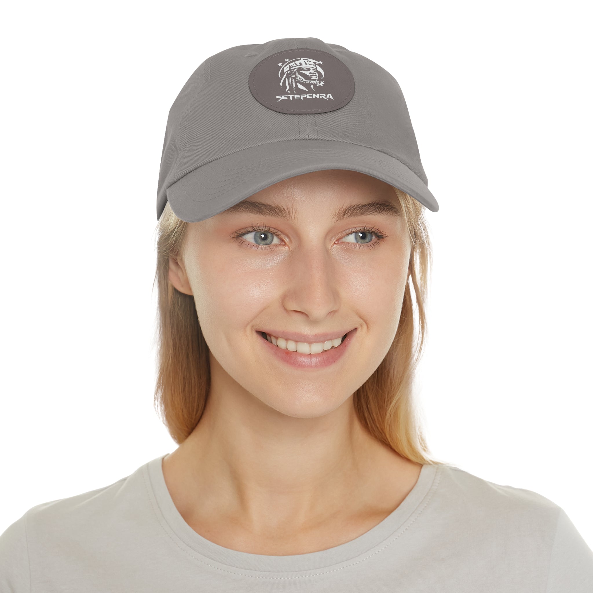 SETEPENRA Dad Hat with Leather Patch (Round)