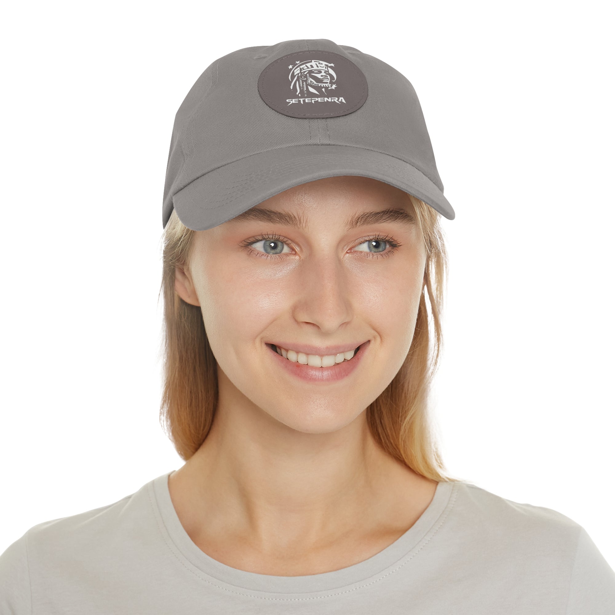 SETEPENRA Dad Hat with Leather Patch (Round)