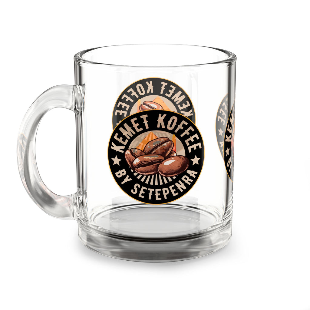 Kemet Koffee By Setepenra Glass Mug, 10oz
