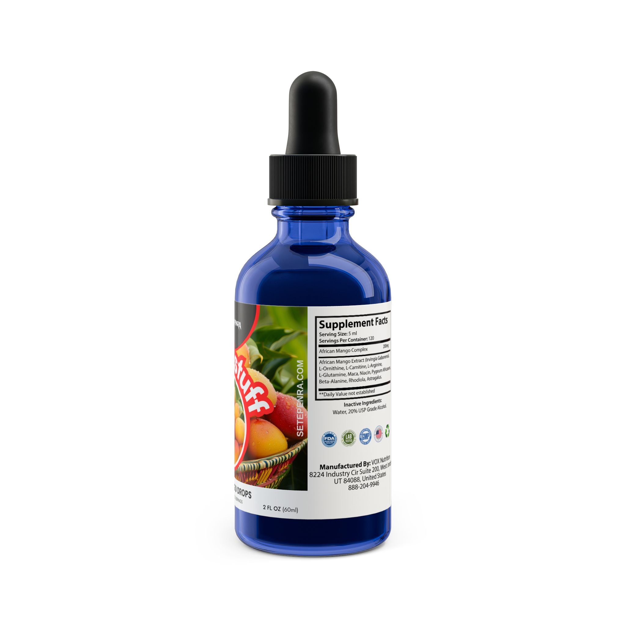 SETEPENRA Goodstuff African Mango Drops Supplement (60ml, 2fl.oz) SETEPENRA Food Supplements.