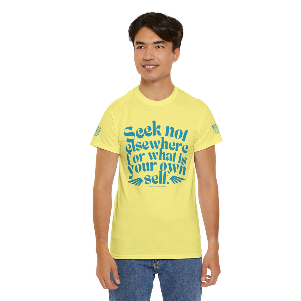 Seek Not Elsewhere (Aqua Edition) Unisex Heavy Cotton Tee