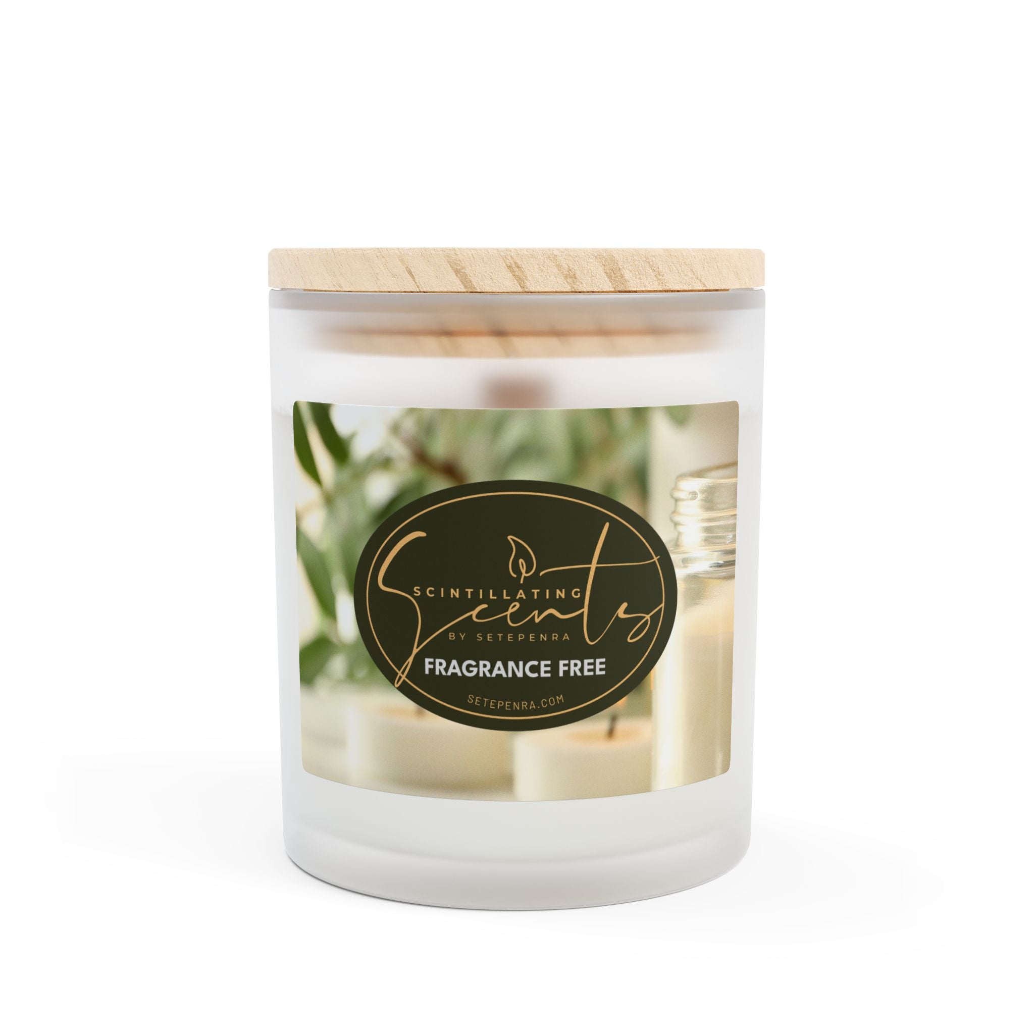 Scintillating Scents by SETEPENRA Frosted Glass Candle, 11oz