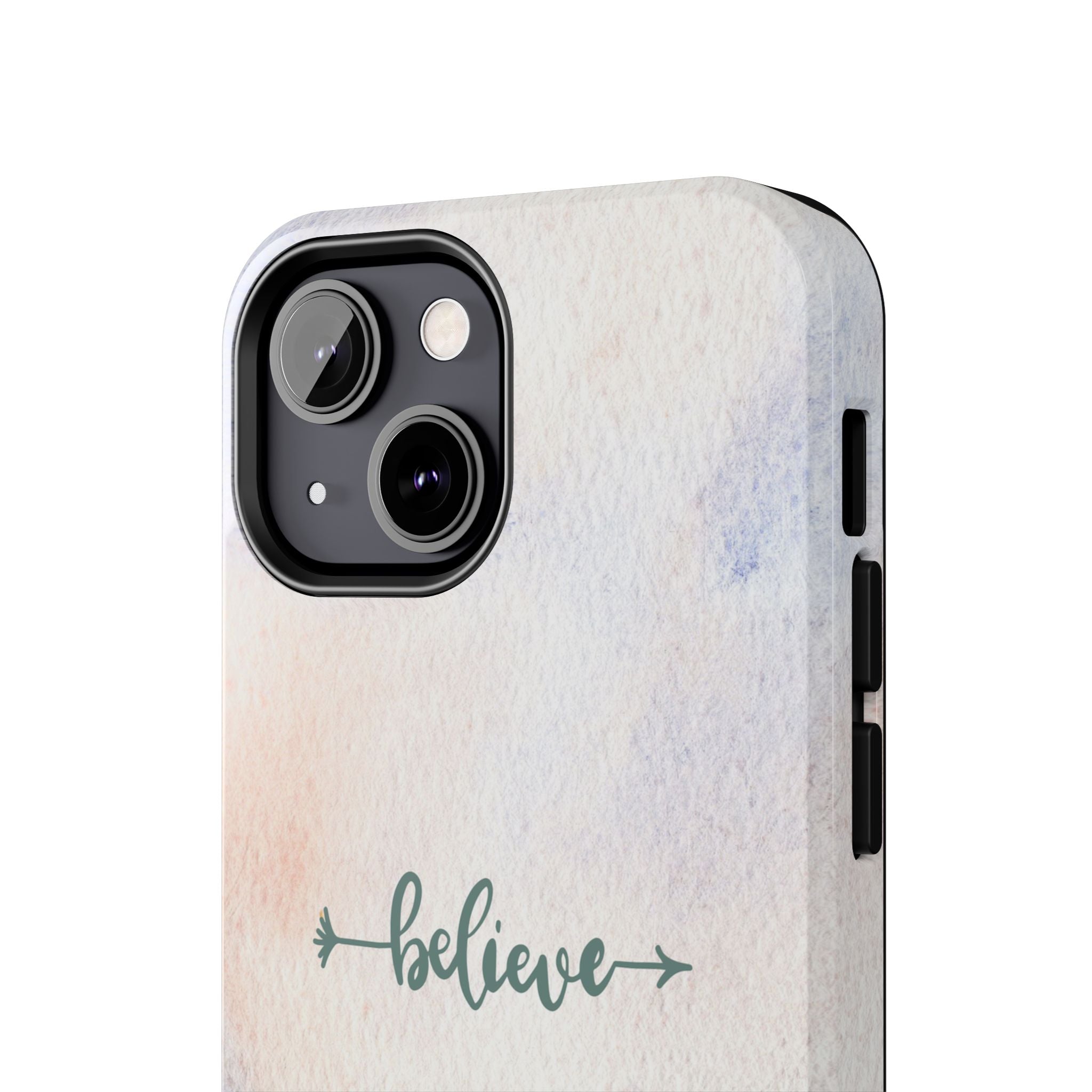 Believe Tough Phone Case (For iPhone, Galaxy & More) - Watercolor Flower
