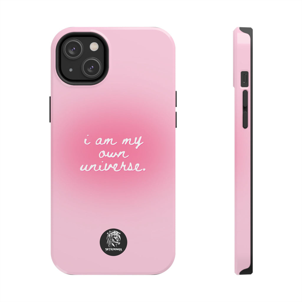 I Am My Own Universe Tough Phone Case (For iPhone, Galaxy & More) - Light Pink