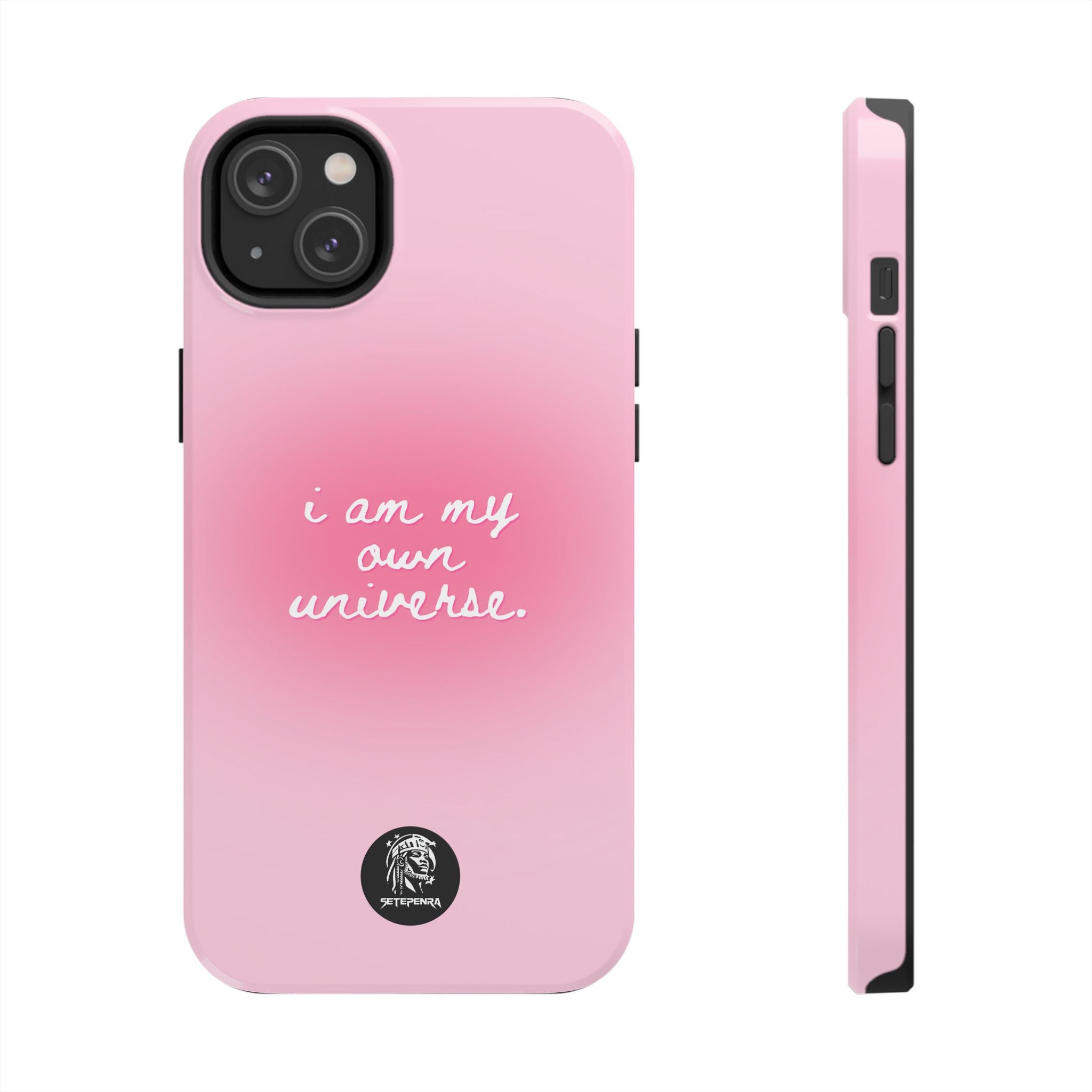 I Am My Own Universe Tough Phone Case (For iPhone, Galaxy & More) - Light Pink