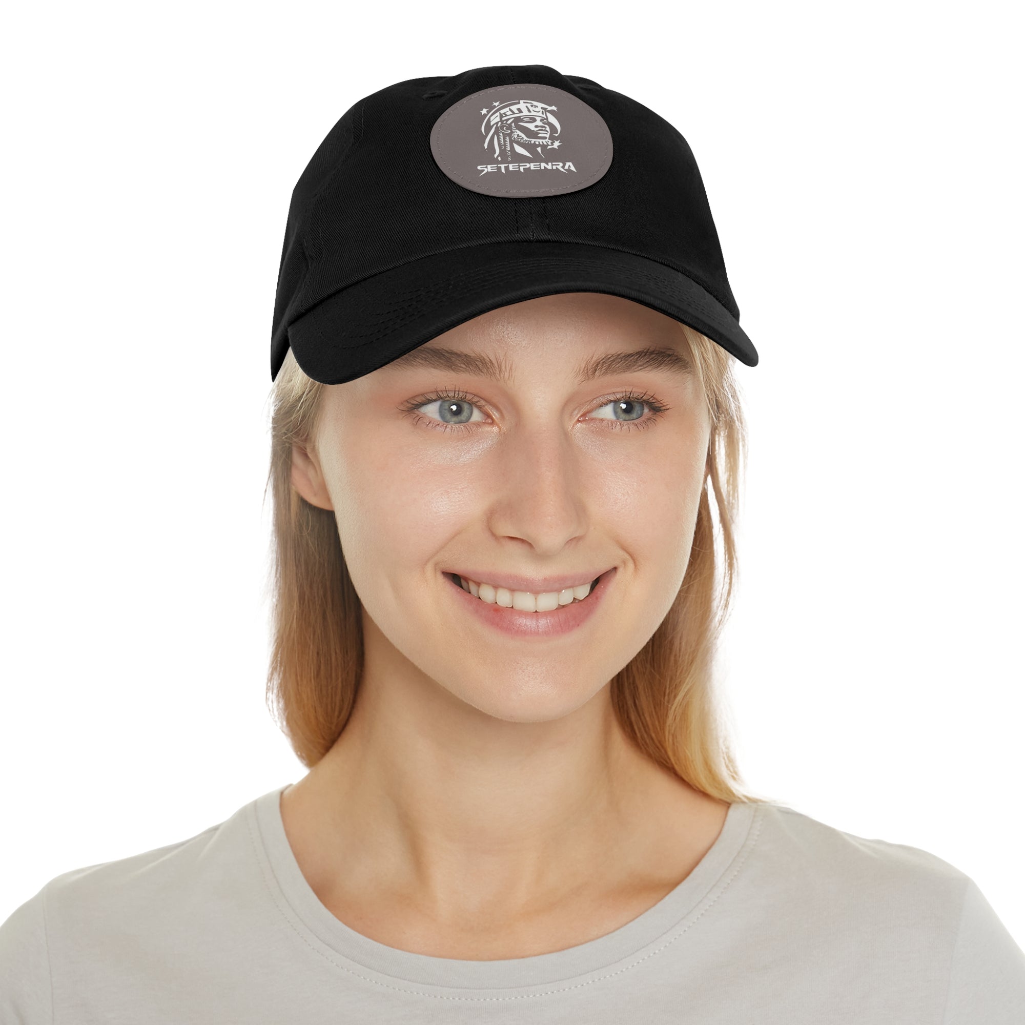 SETEPENRA Dad Hat with Leather Patch (Round)