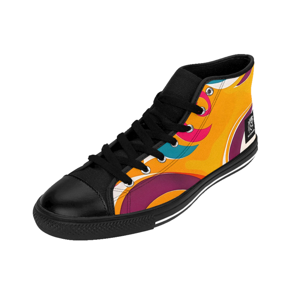 Golden Kandi Swirl Women's Classic Sneakers SETEPENRA Shoes.