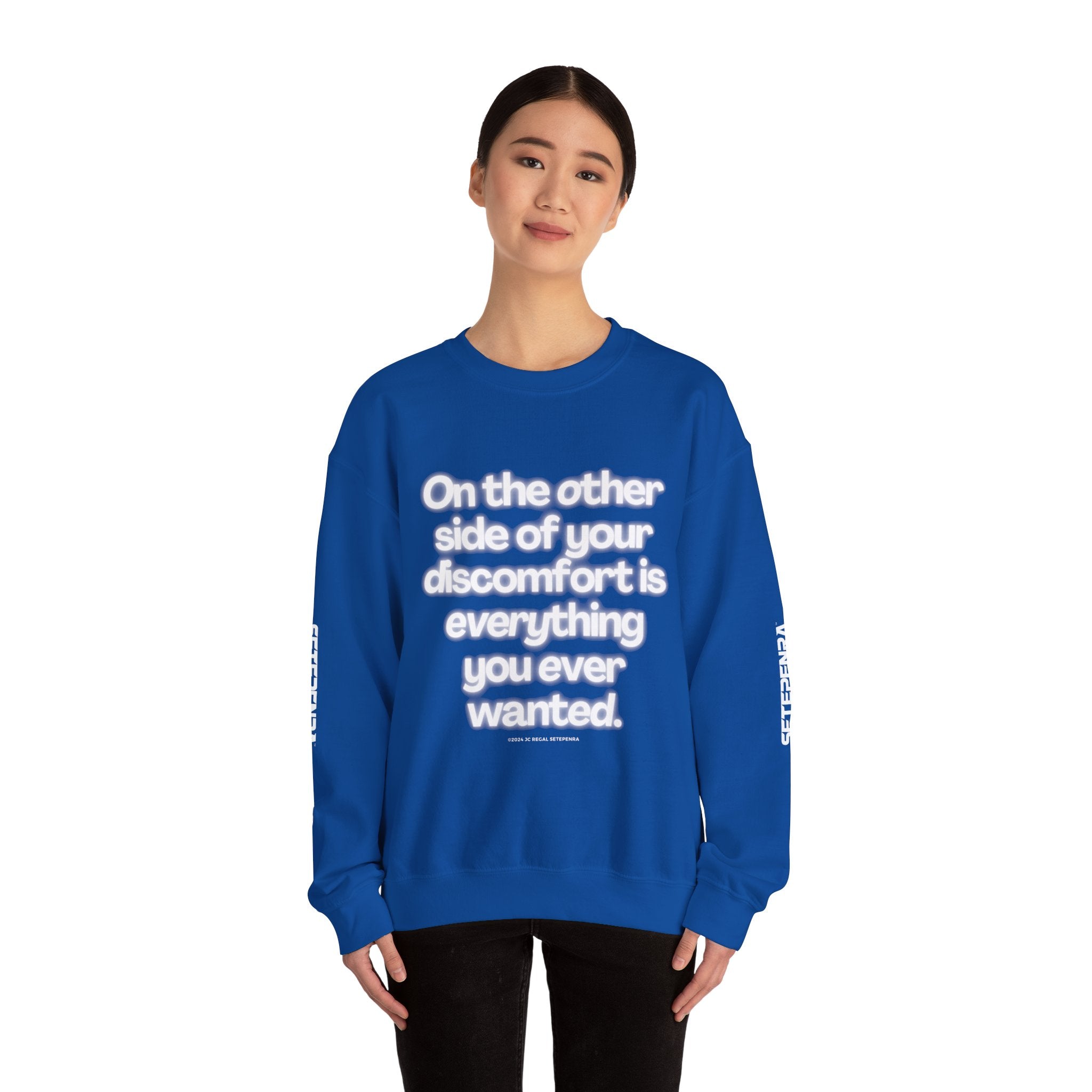 On The Other Side Unisex Heavy Blend™ Crewneck Sweatshirt SETEPENRA Sweatshirt.