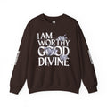 I AM WORTHY GOOD DIVINE Unisex Heavy Blend™ Crewneck Sweatshirt SETEPENRA Sweatshirt.