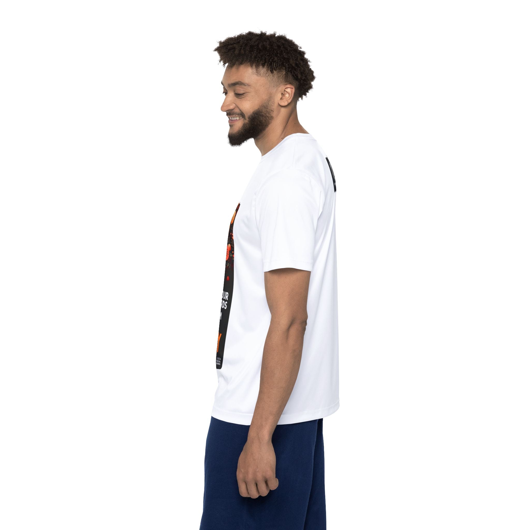 Mind Your Words Men's Sports Jersey (White) SETEPENRA All Over Prints.