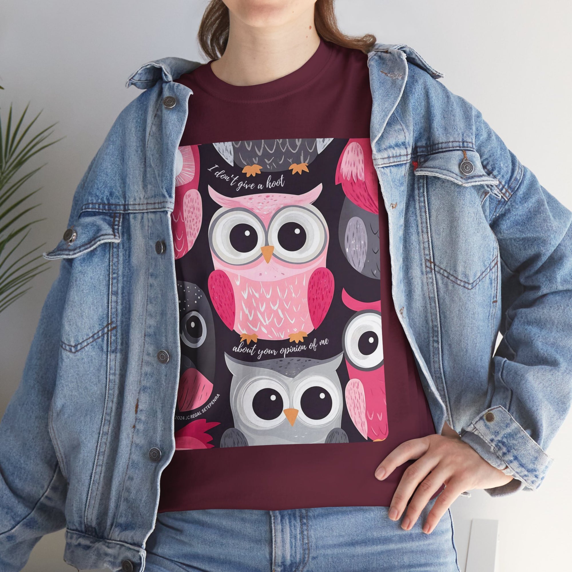 Don't Give A Hoot Unisex Heavy Cotton Tee