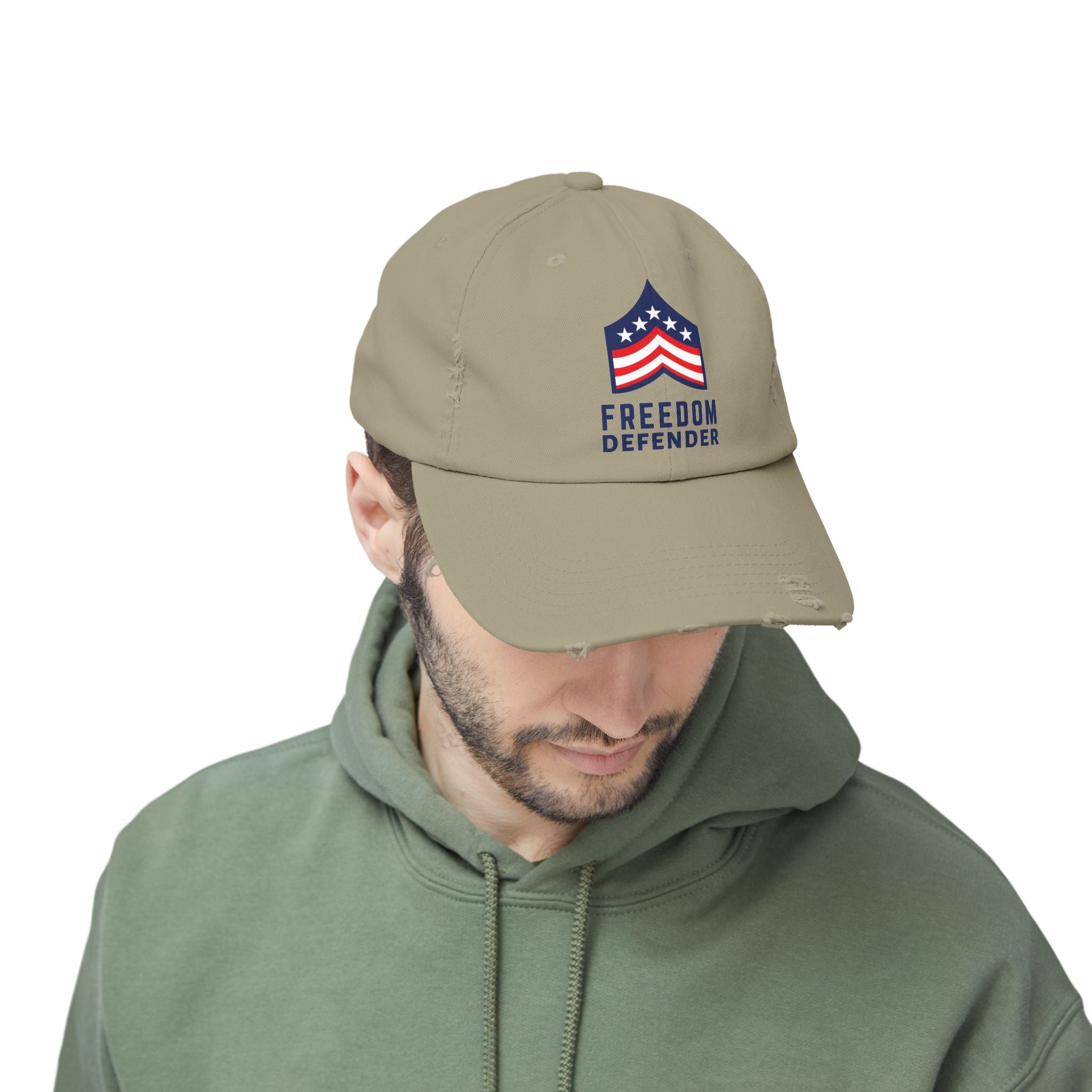 Freedom Defender Unisex Distressed Cap